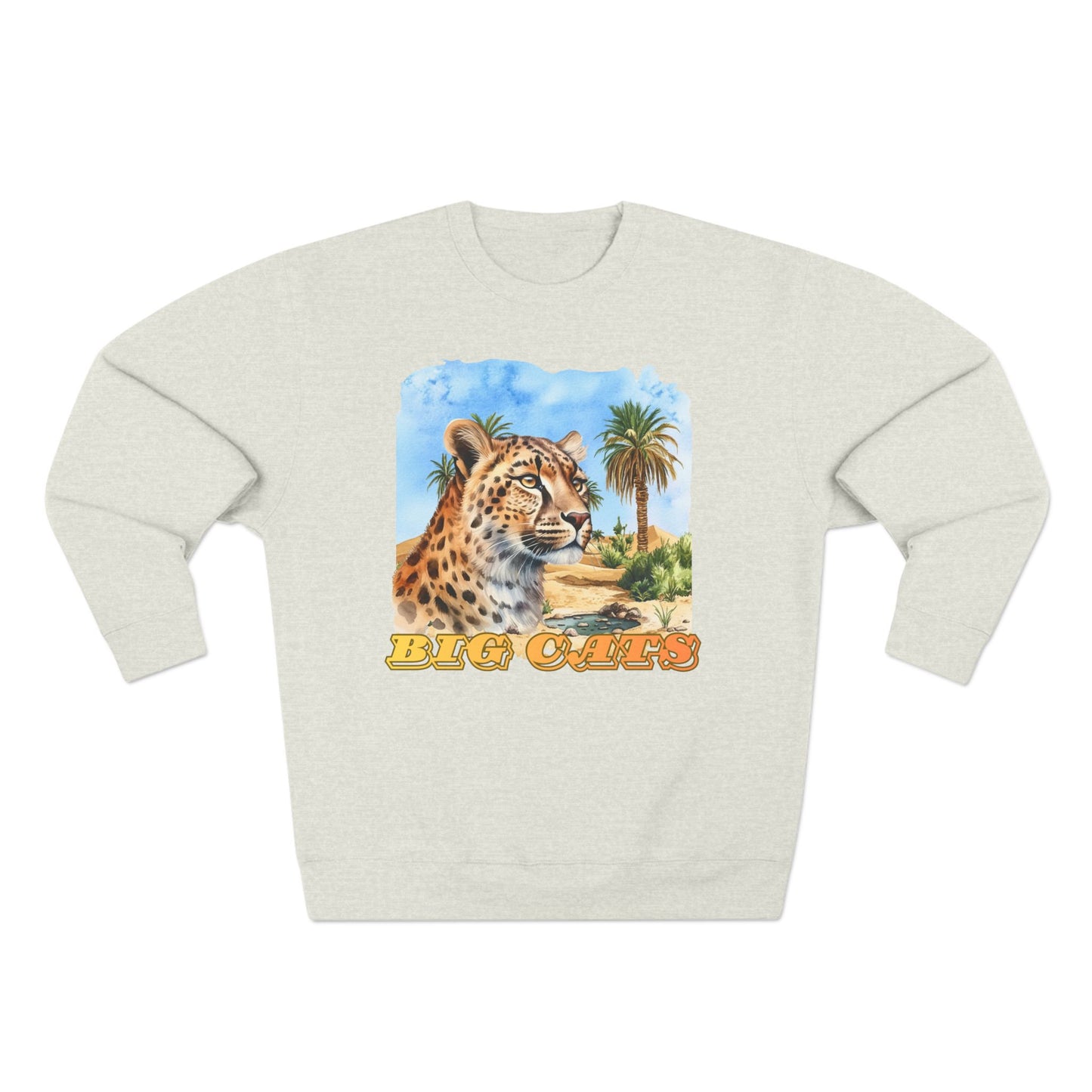 Men's Big Cats Cheetah Premium Crewneck Sweatshirt