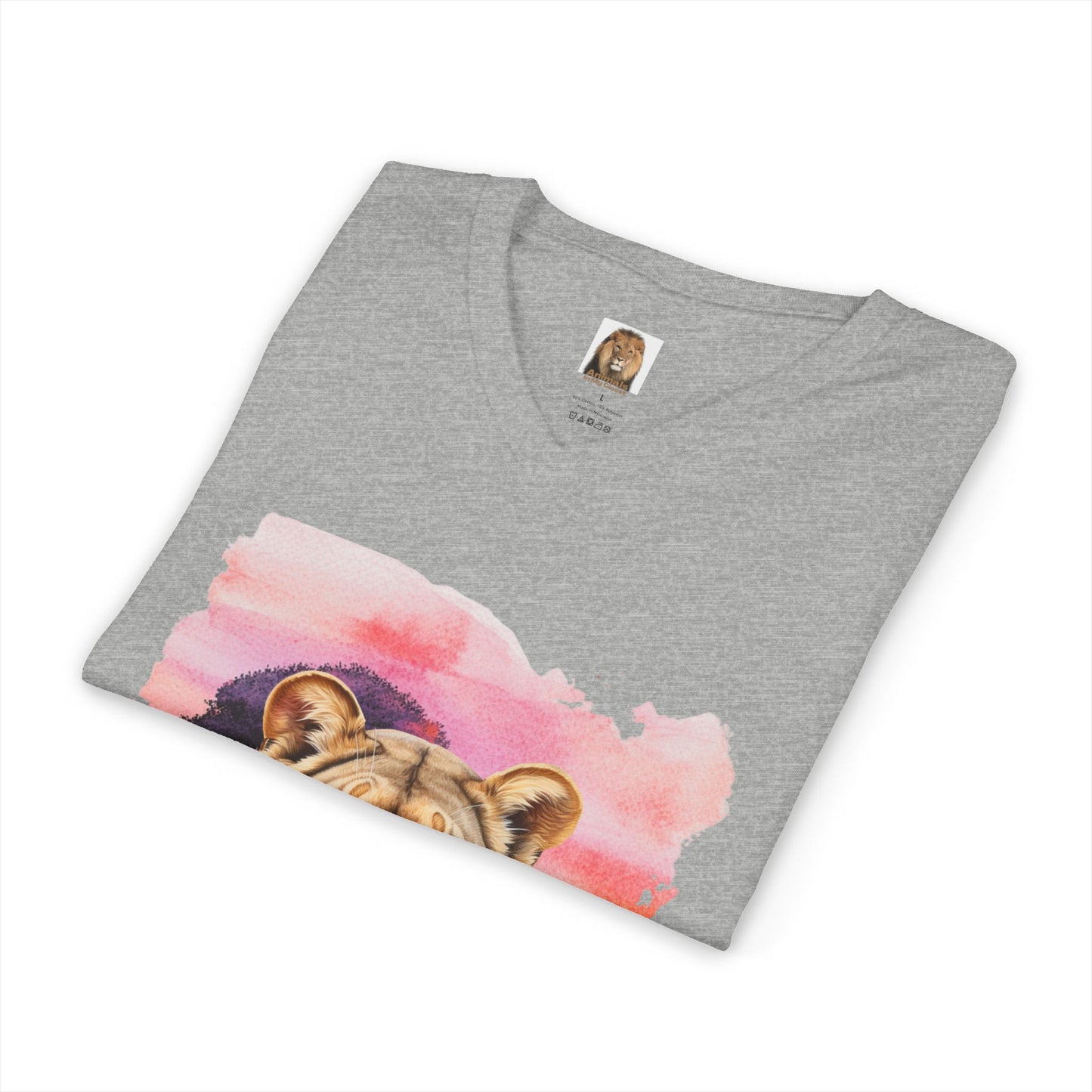 Women's Lioness Big Cats V-Neck Tee