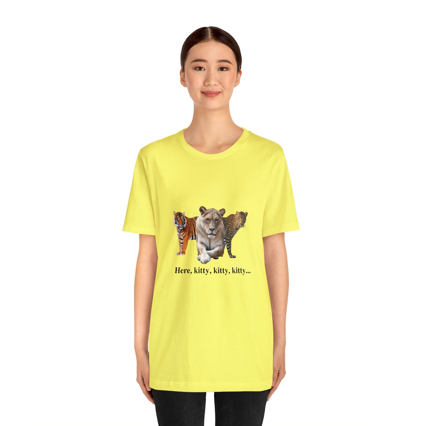 Unisex Big Cats Lioness Short Sleeve Tee