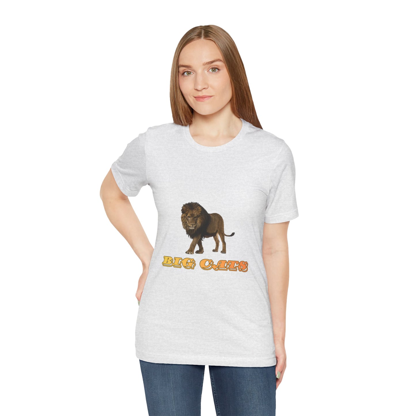 Unisex Lion Big Cats Short Sleeve Tee