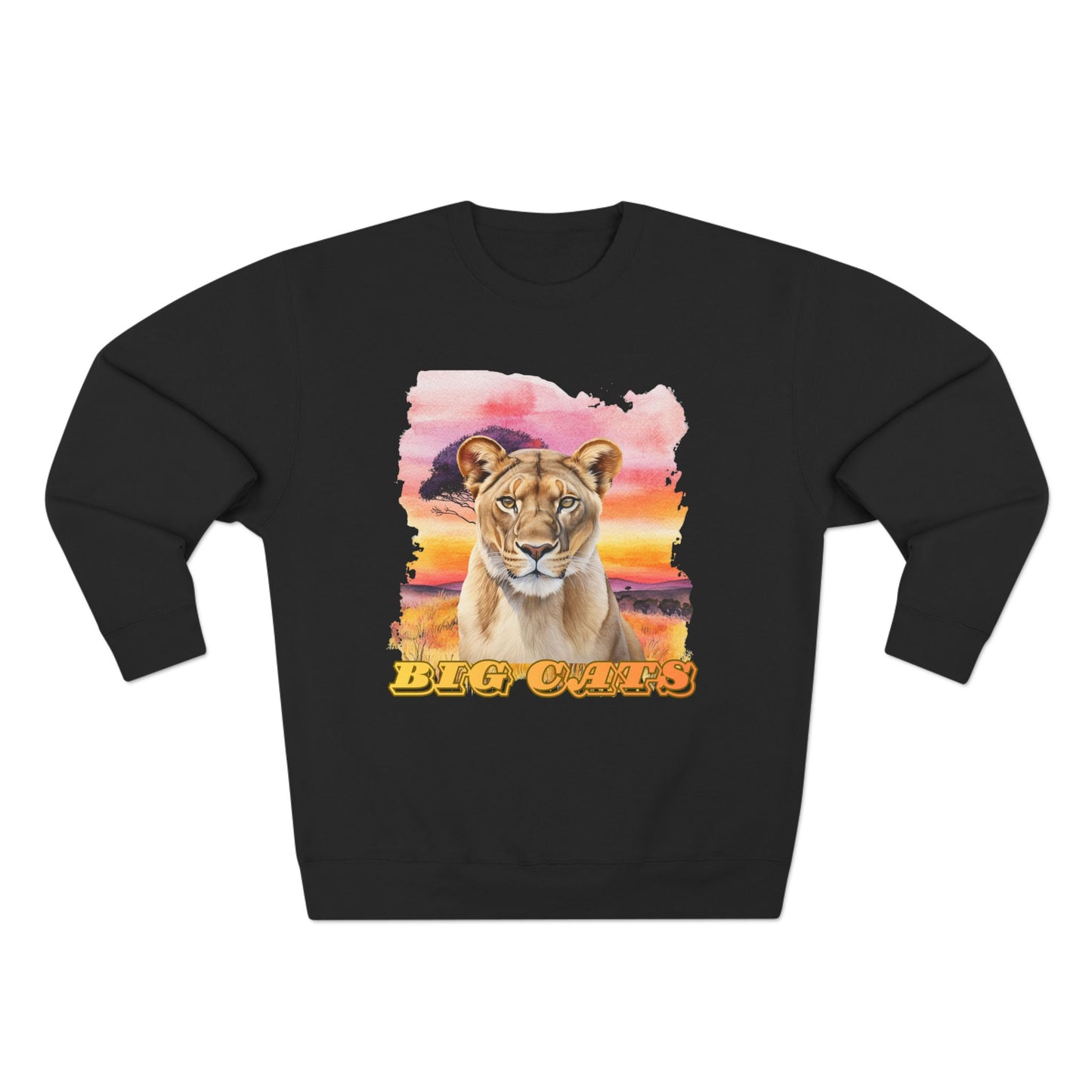 Women's Big Cats Lioness Premium Crewneck Sweatshirt