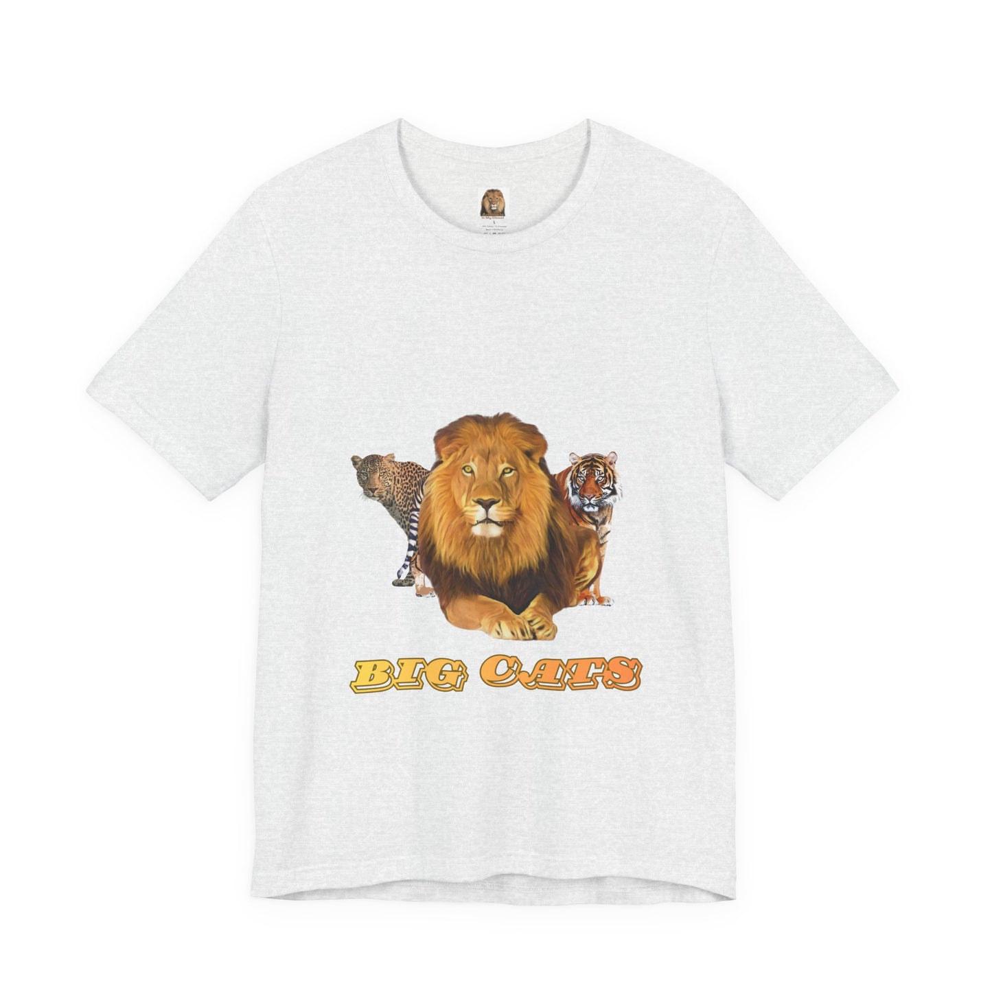 Unisex Big Cats Lion Short Sleeve Tee