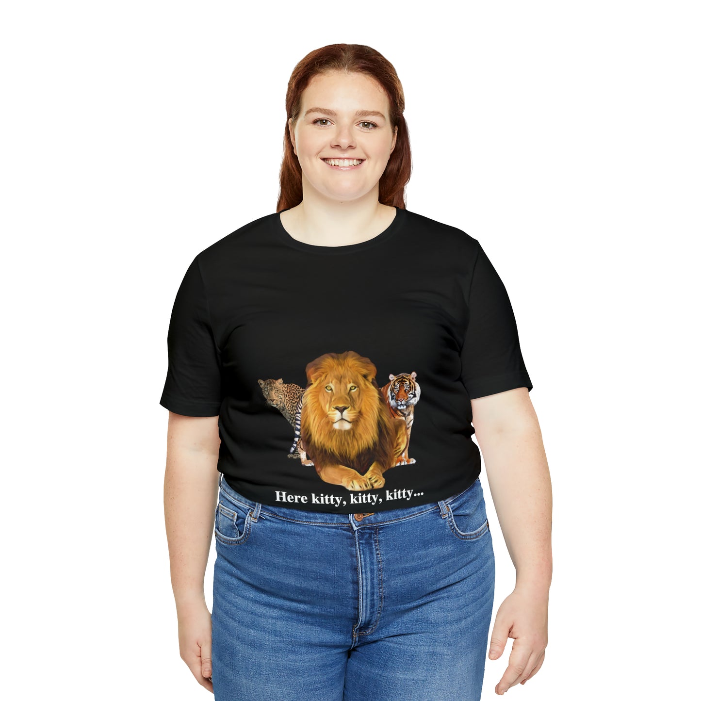 Unisex Big Cats Lion Short Sleeve Tee