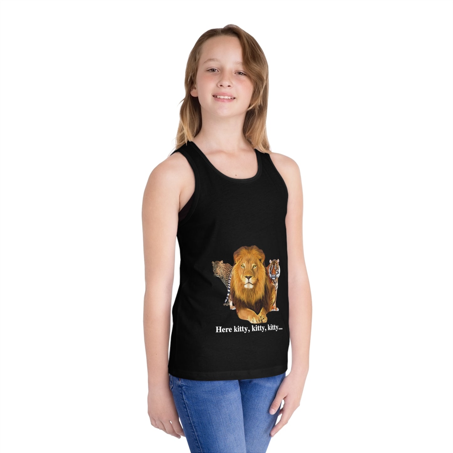 Kid's Big Cats Lion Jersey Tank Top