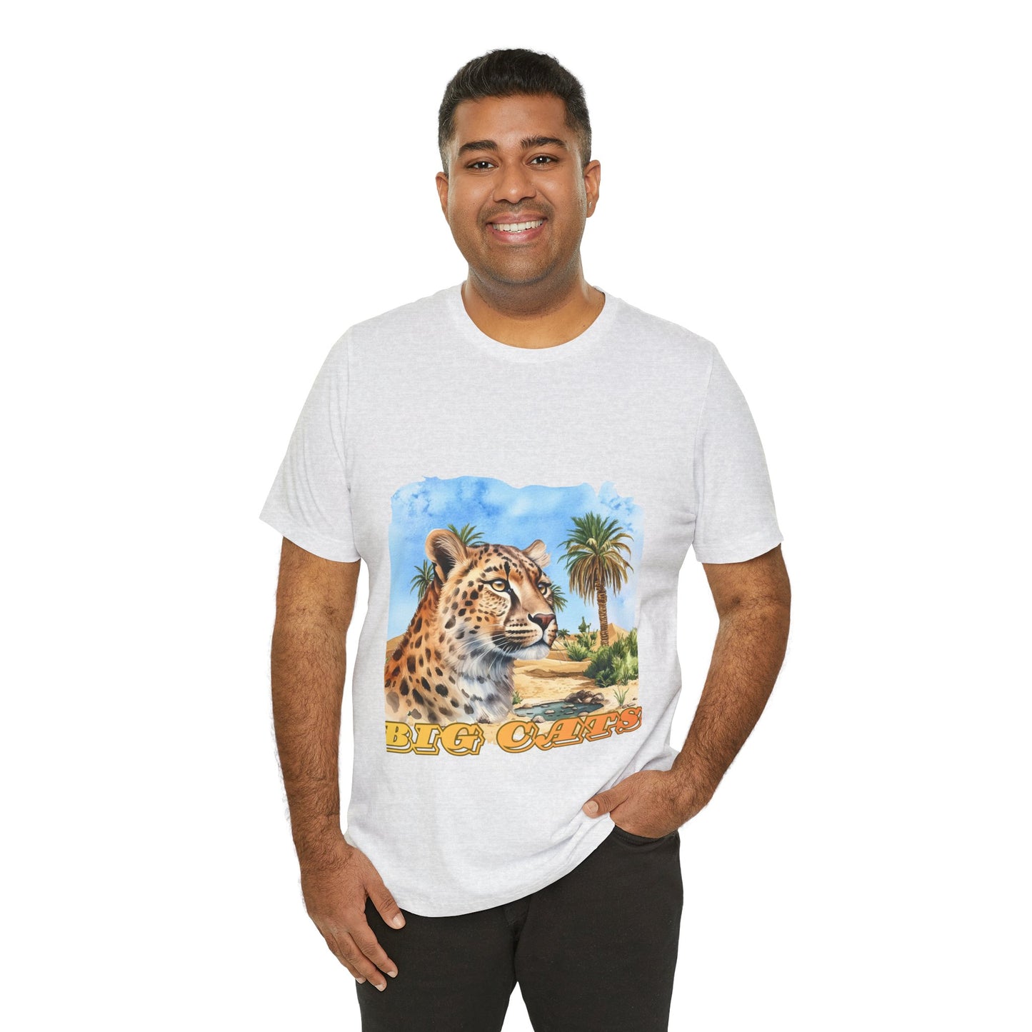 Cheetah Graphic Tee – 'Big Cats' Vintage Safari T-Shirt