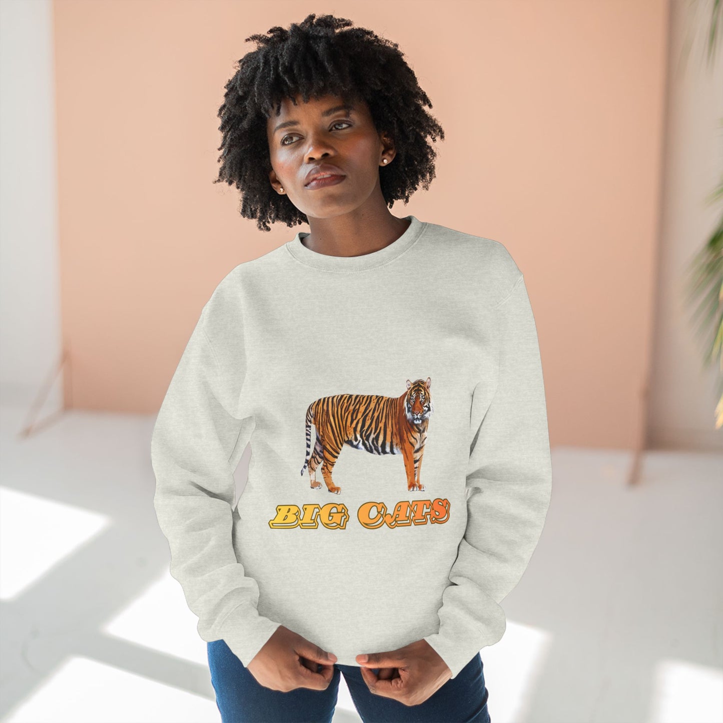 Unisex Premium Tiger Big Cats Crewneck Sweatshirt