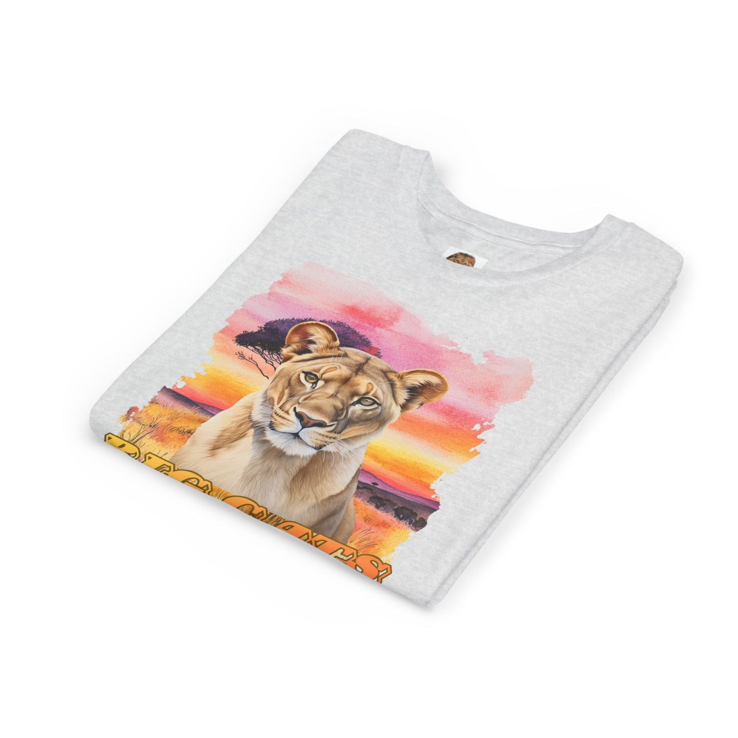 Girl's Lioness Big Cats Short Sleeve Tee