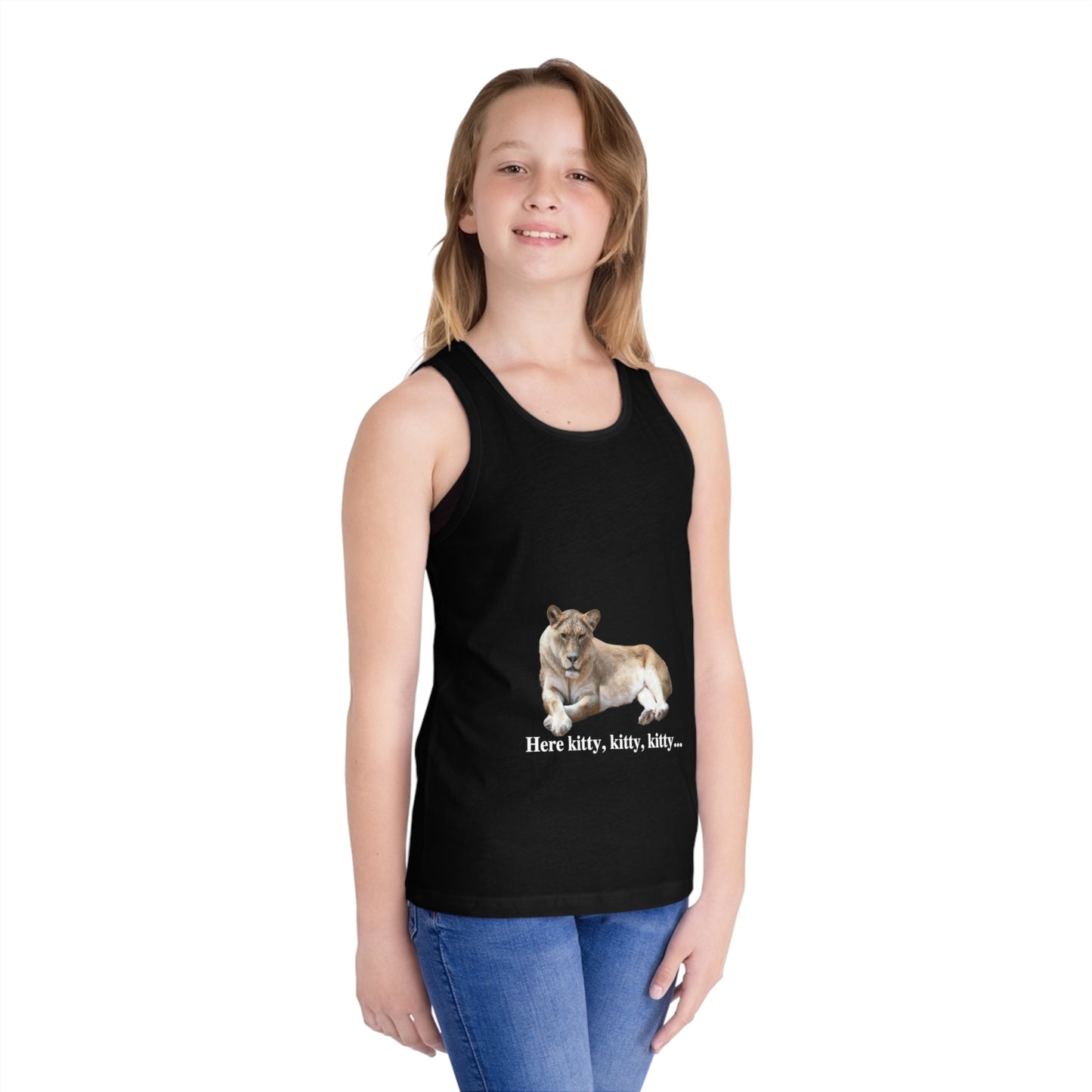 Kid's Lioness Big Cats Jersey Tank Top