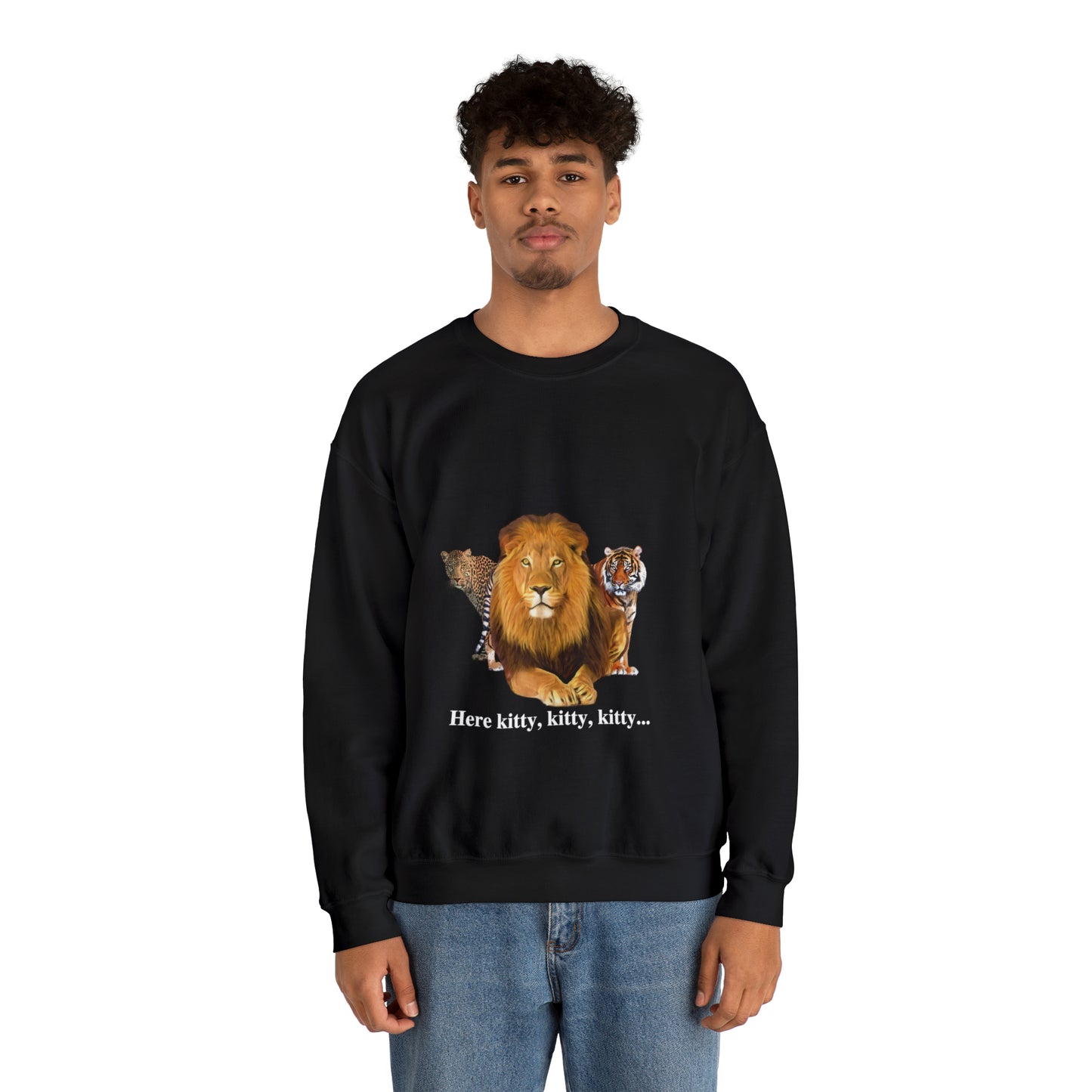 Unisex Big Cats Lion Crewneck Sweatshirt