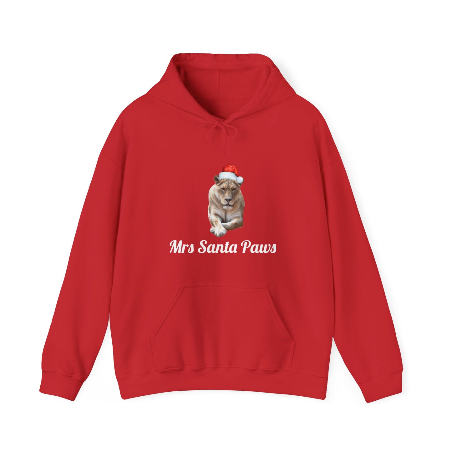 Womens' Mrs. Santa Paws Hooded Sweatshirt