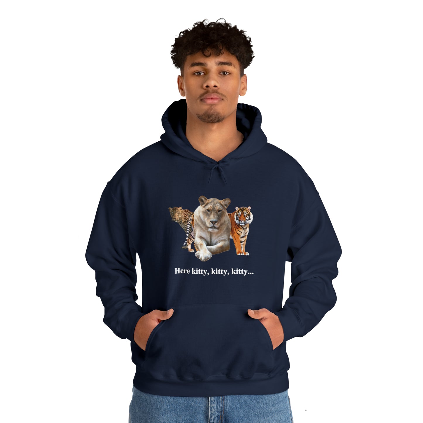 Unisex Big Cats Lioness Hooded Sweatshirt