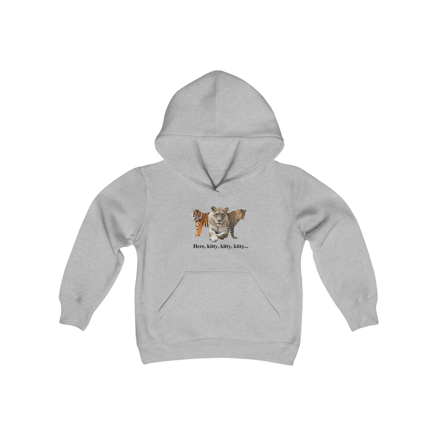 Youth Big Cats Lioness Hooded Sweatshirt