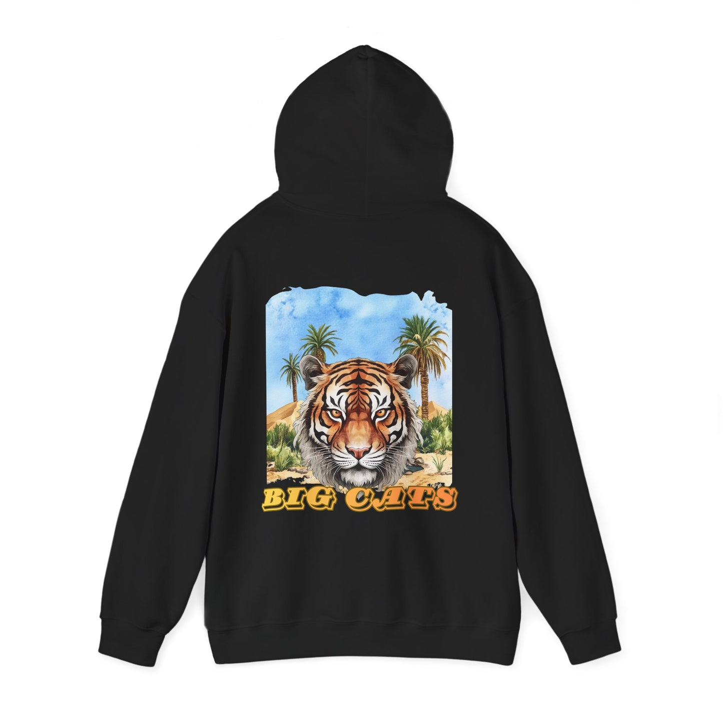 Men's Big Cats Tiger Hooded Sweatshirt