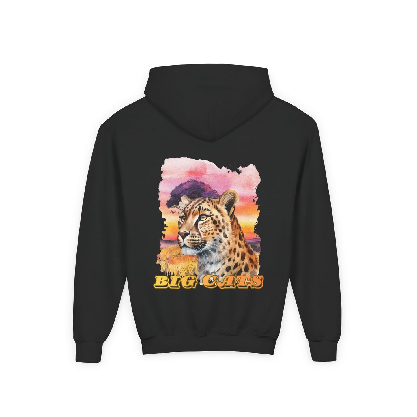 Girl's Big Cats Cheetah Hooded Sweatshirt