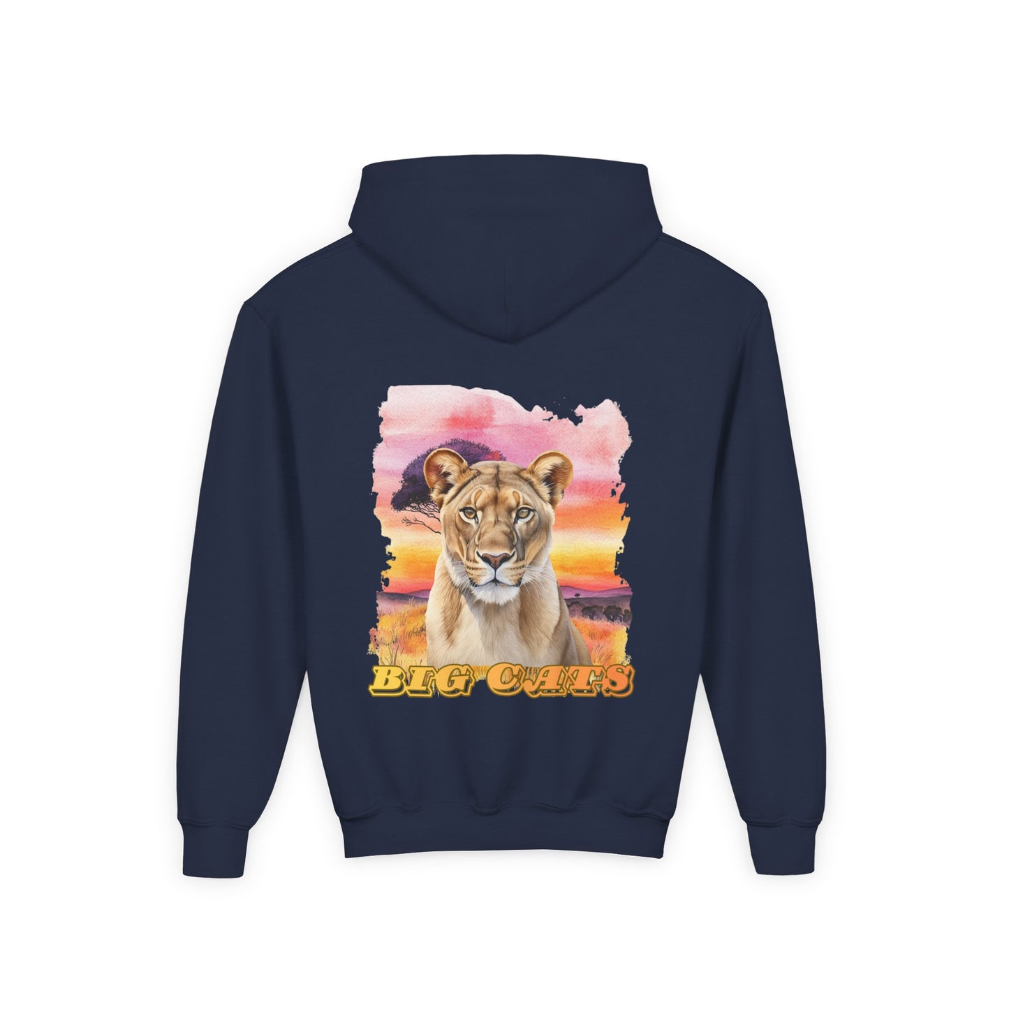 Girls Big Cats Lioness Hooded Sweatshirt