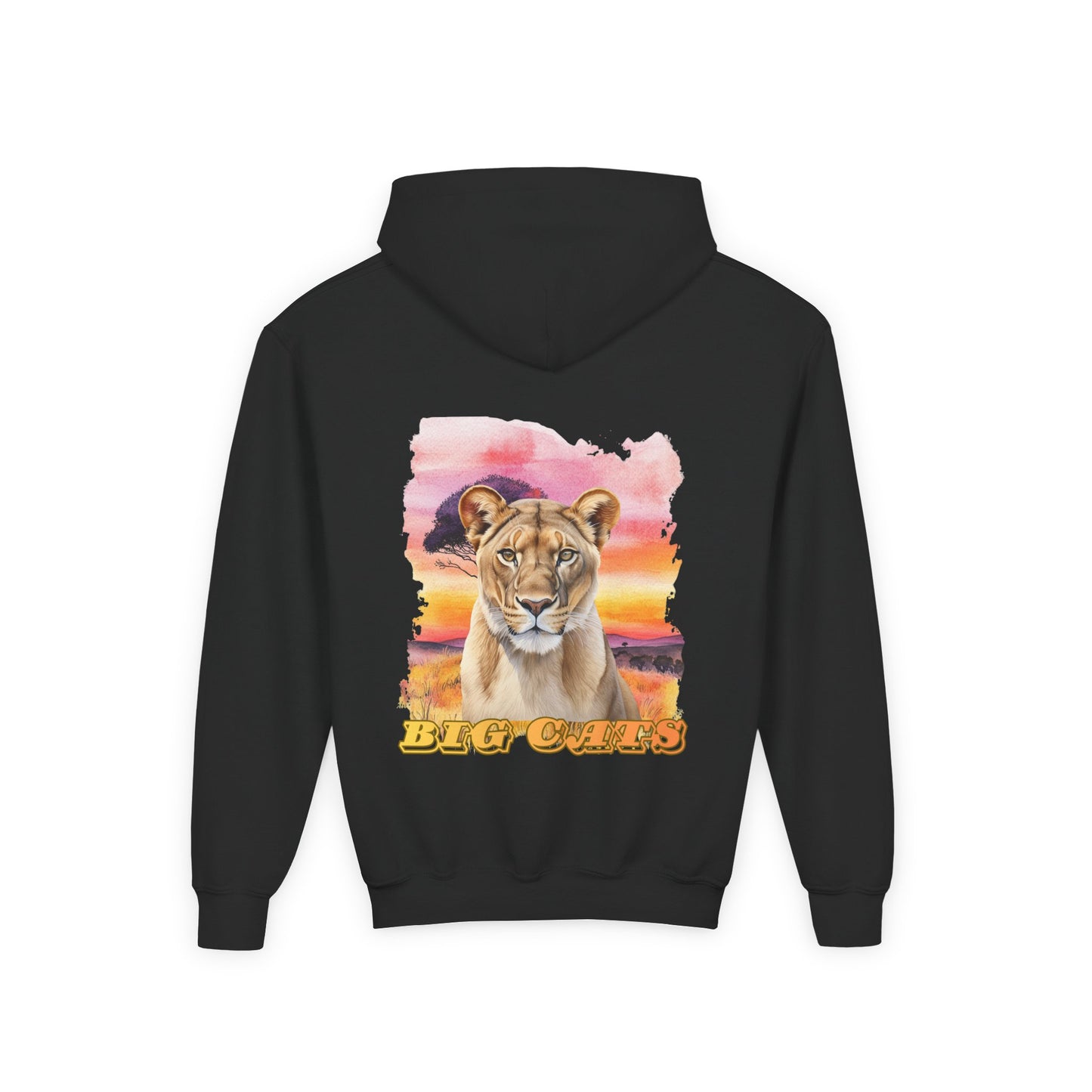 Girls Big Cats Lioness Hooded Sweatshirt