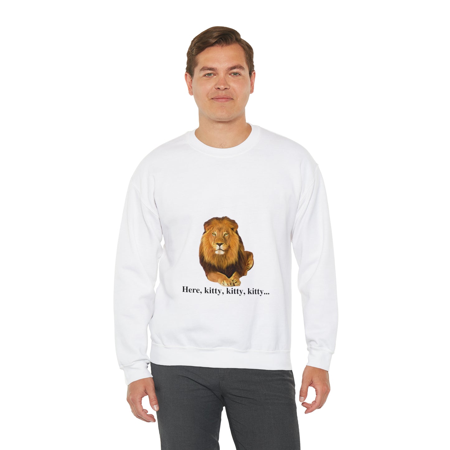 Unisex Lion Big Cats Crewneck Sweatshirt