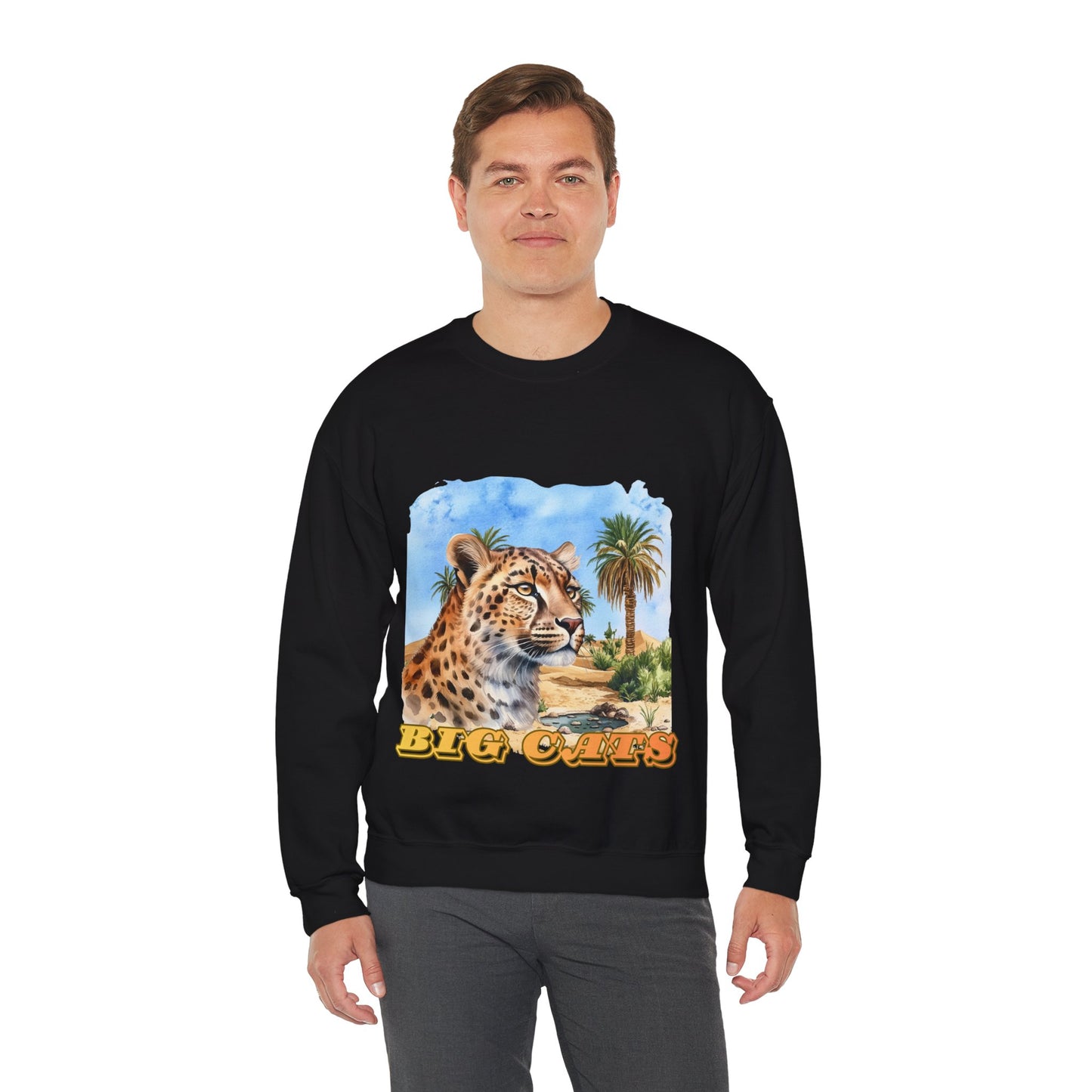 Men's Big Cats Cheetah Crewneck Sweatshirt