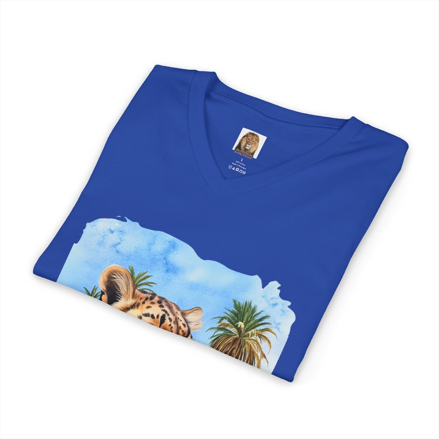 Men's Big Cats Cheetah V-Neck Tee