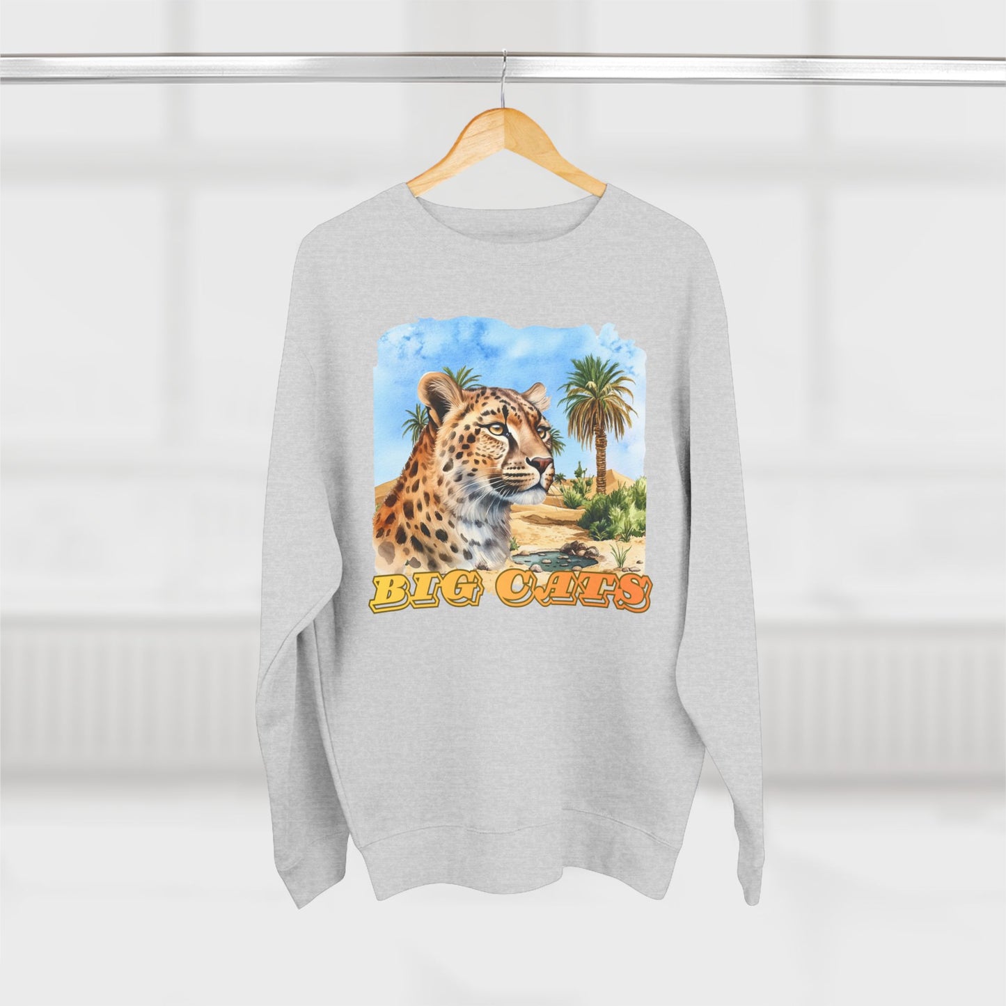 Men's Big Cats Cheetah Premium Crewneck Sweatshirt