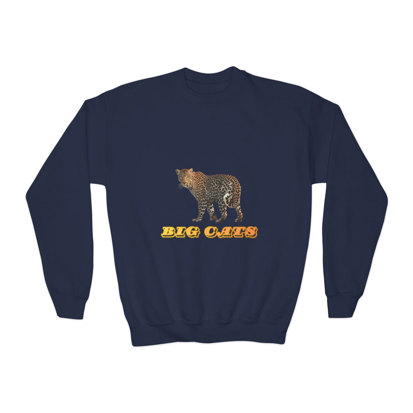 Youth Leopard Big Cats Crewneck Sweatshirt