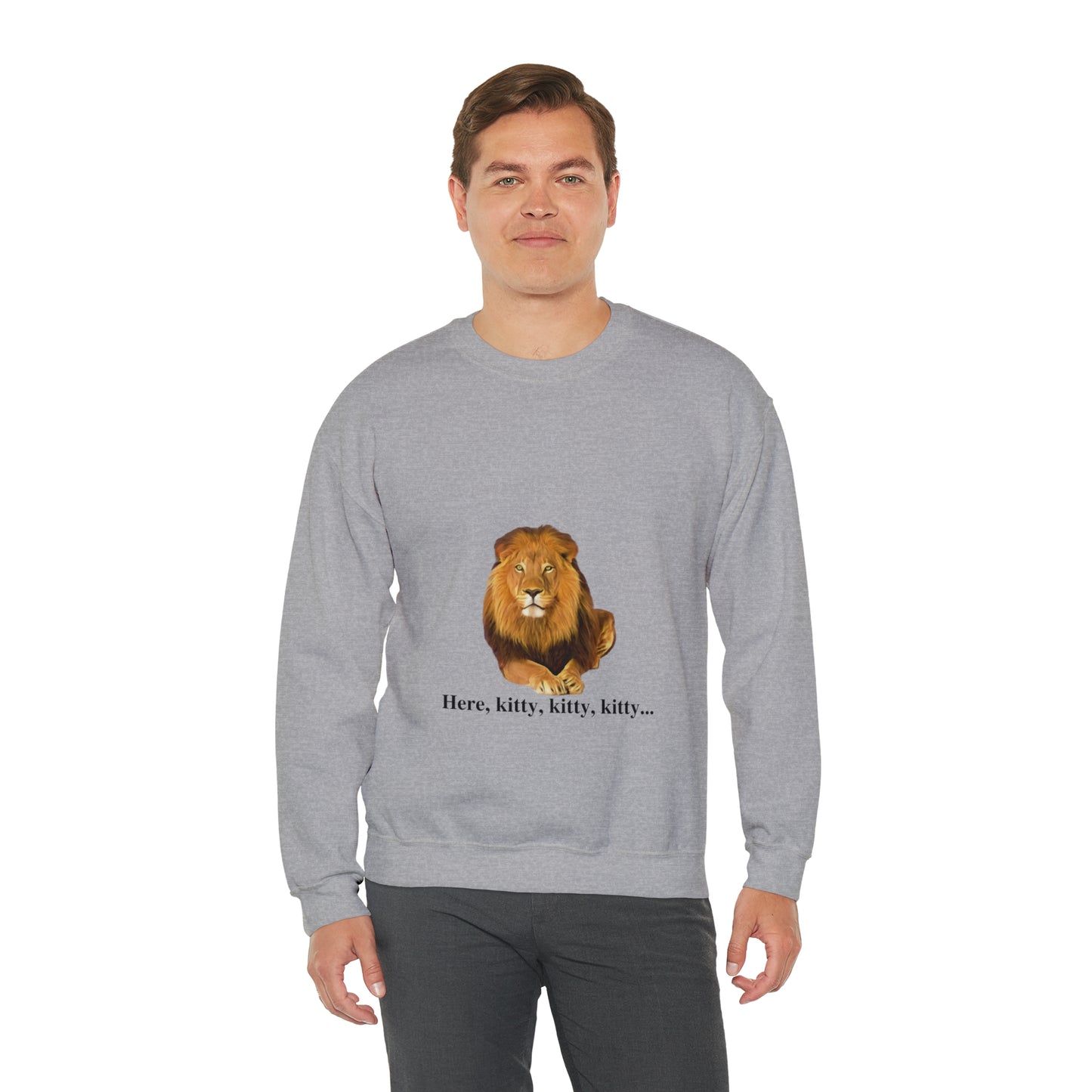 Unisex Lion Big Cats Crewneck Sweatshirt