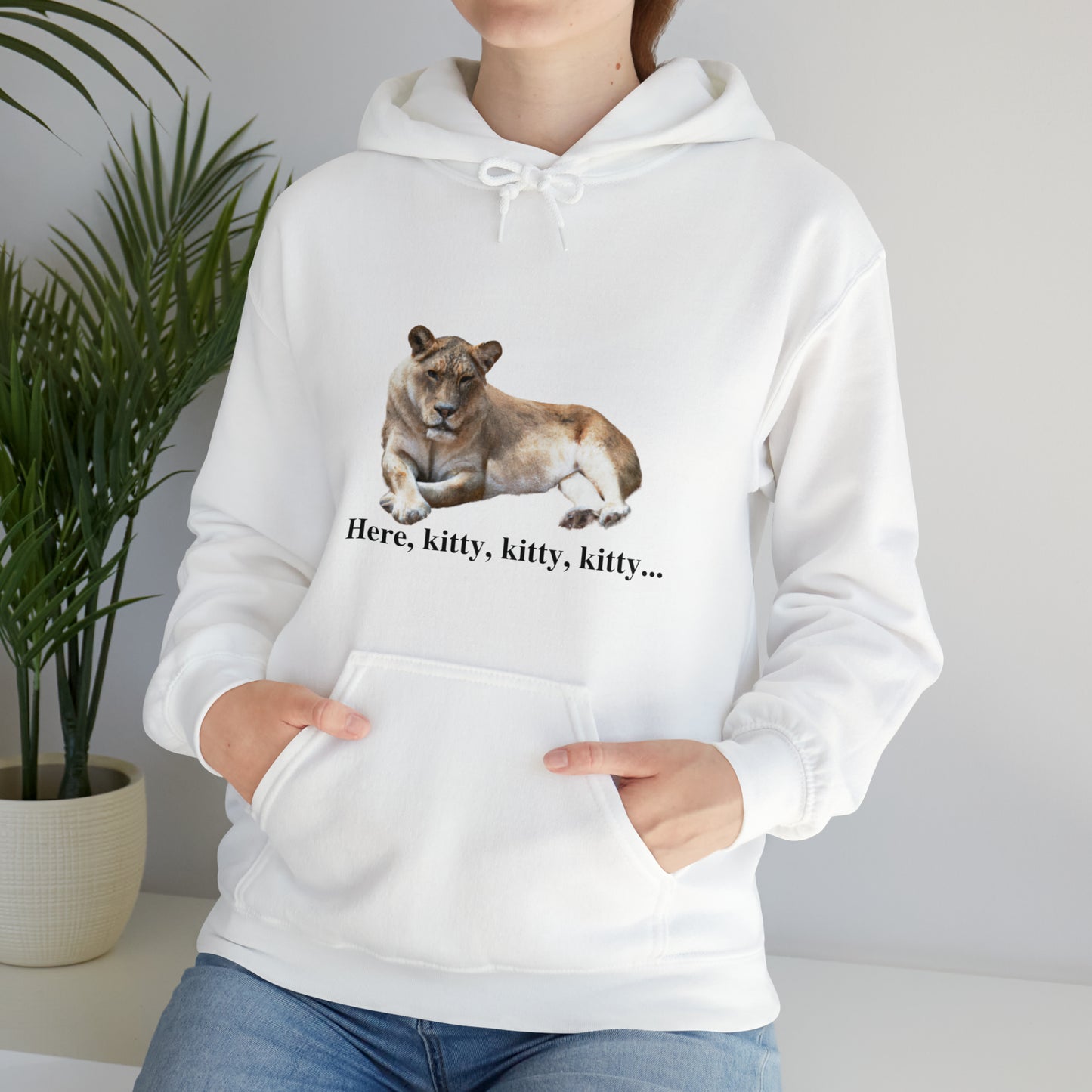 Unisex Lioness Big Cats Hooded Sweatshirt