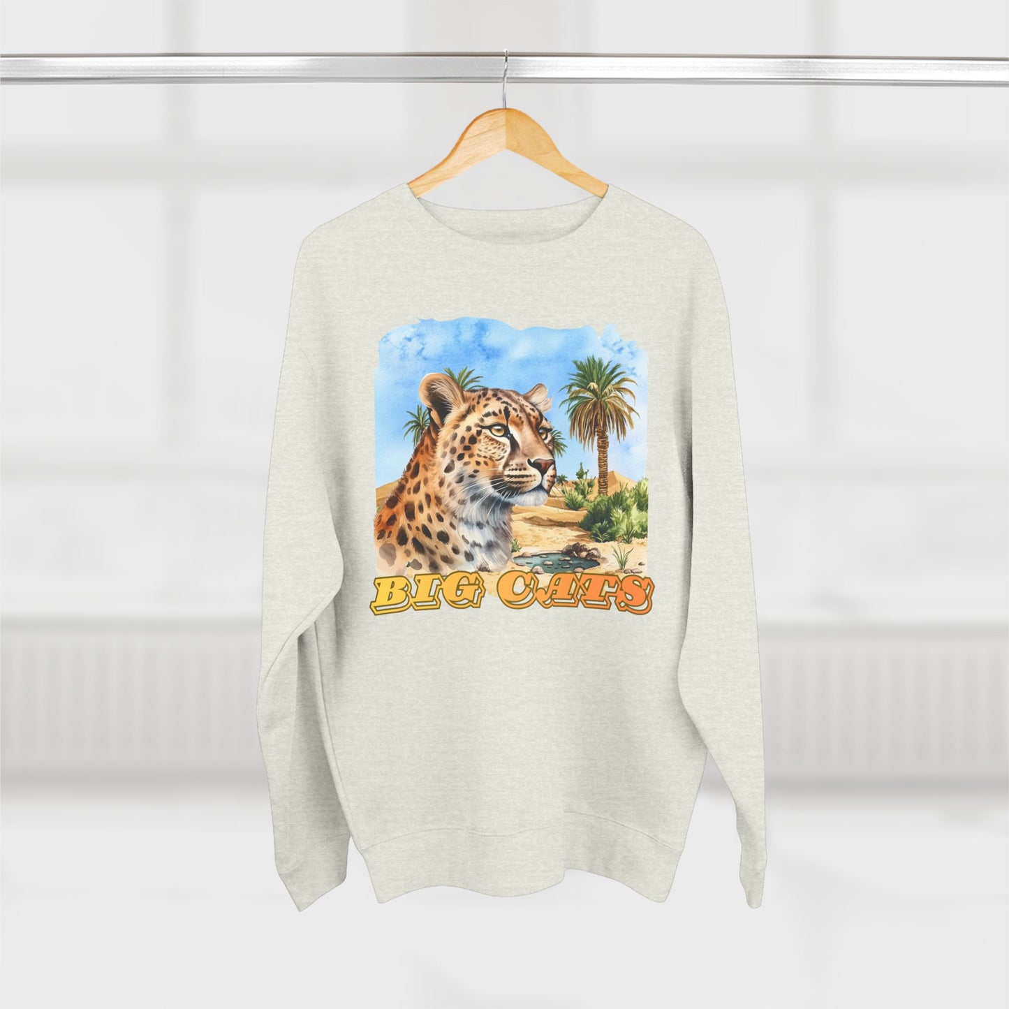Men's Big Cats Cheetah Premium Crewneck Sweatshirt