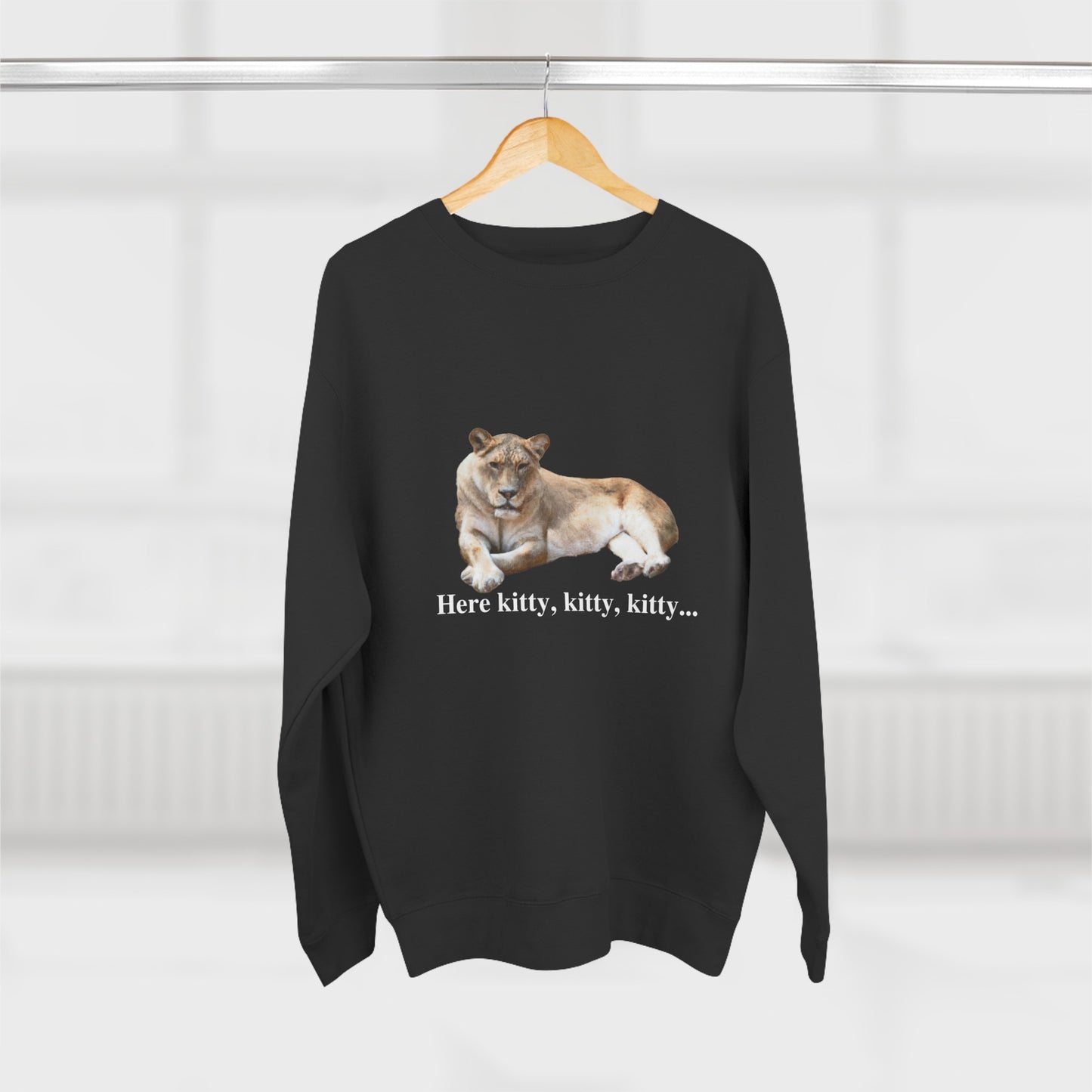 Unisex Premium Lioness Big Cats Crewneck Sweatshirt