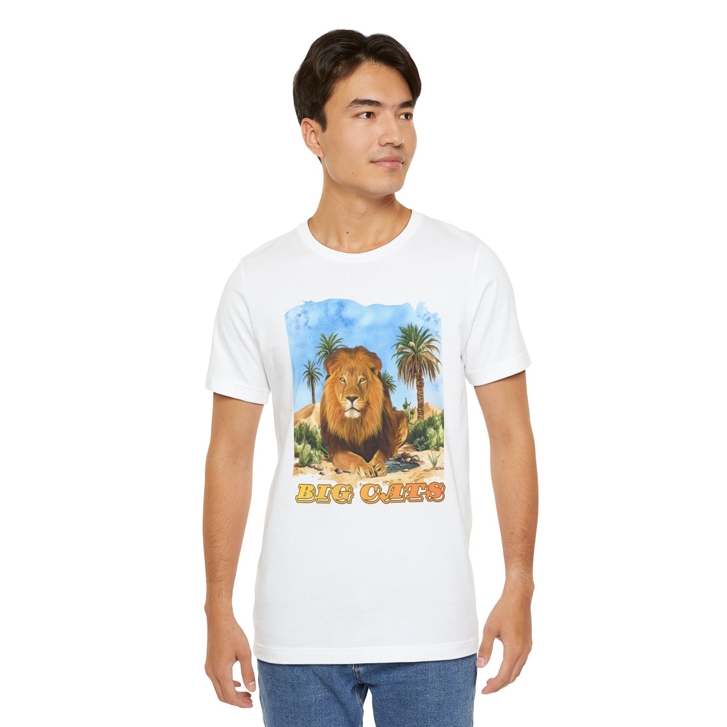 Men's Big Cats Lion Tee Shirt