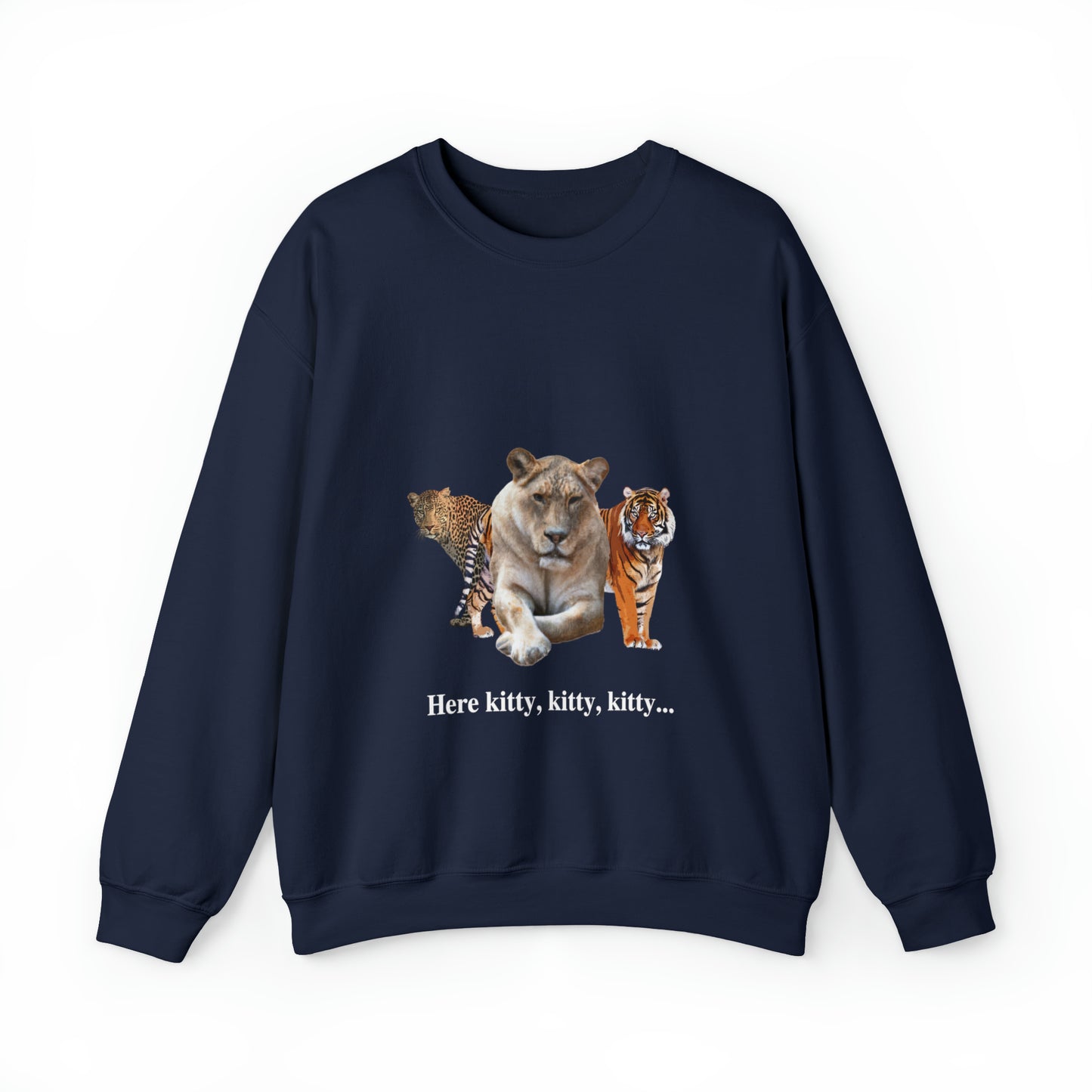 Unisex Big Cats Lioness Crewneck Sweatshirt