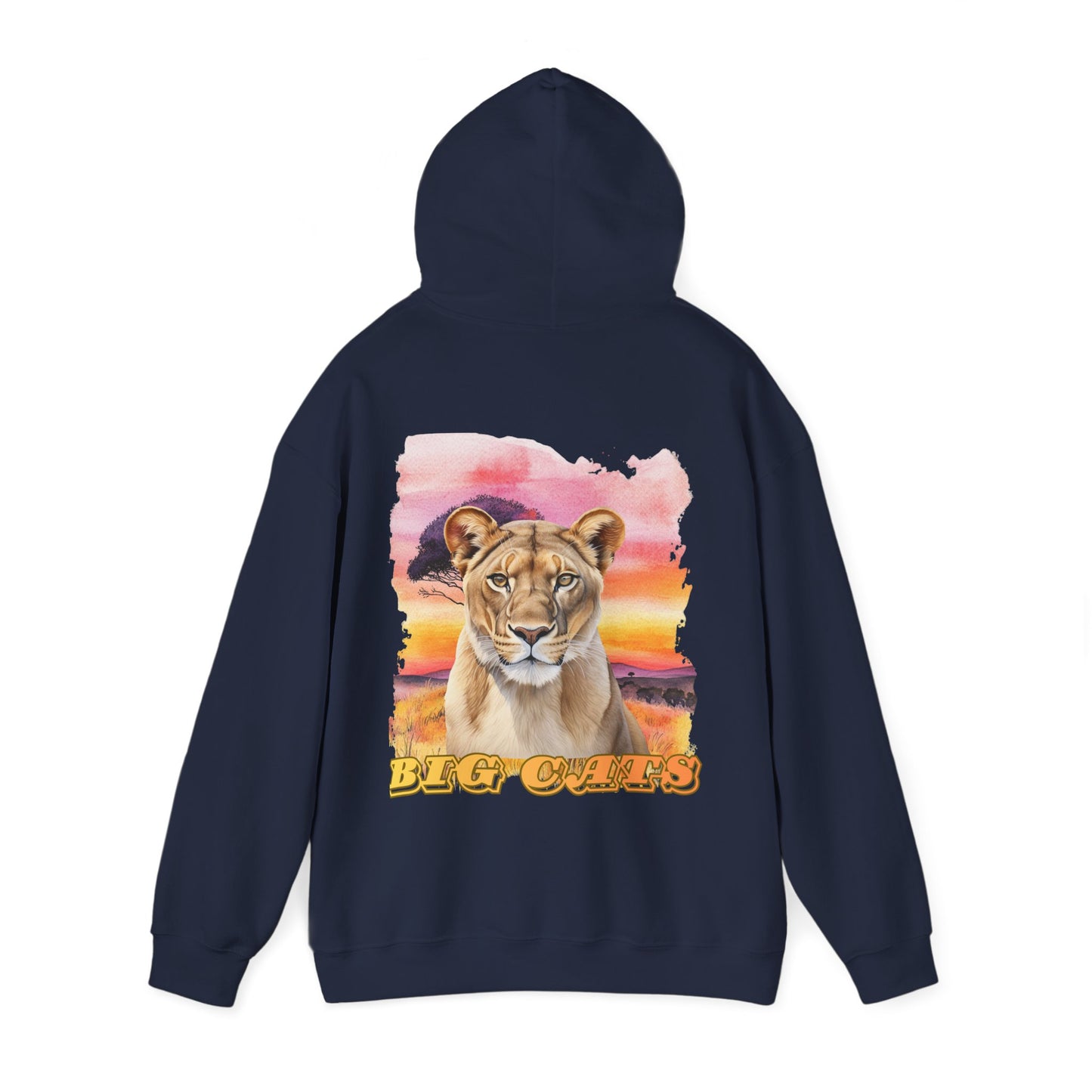 Women's Big Cats Lioness Hooded Sweatshirt