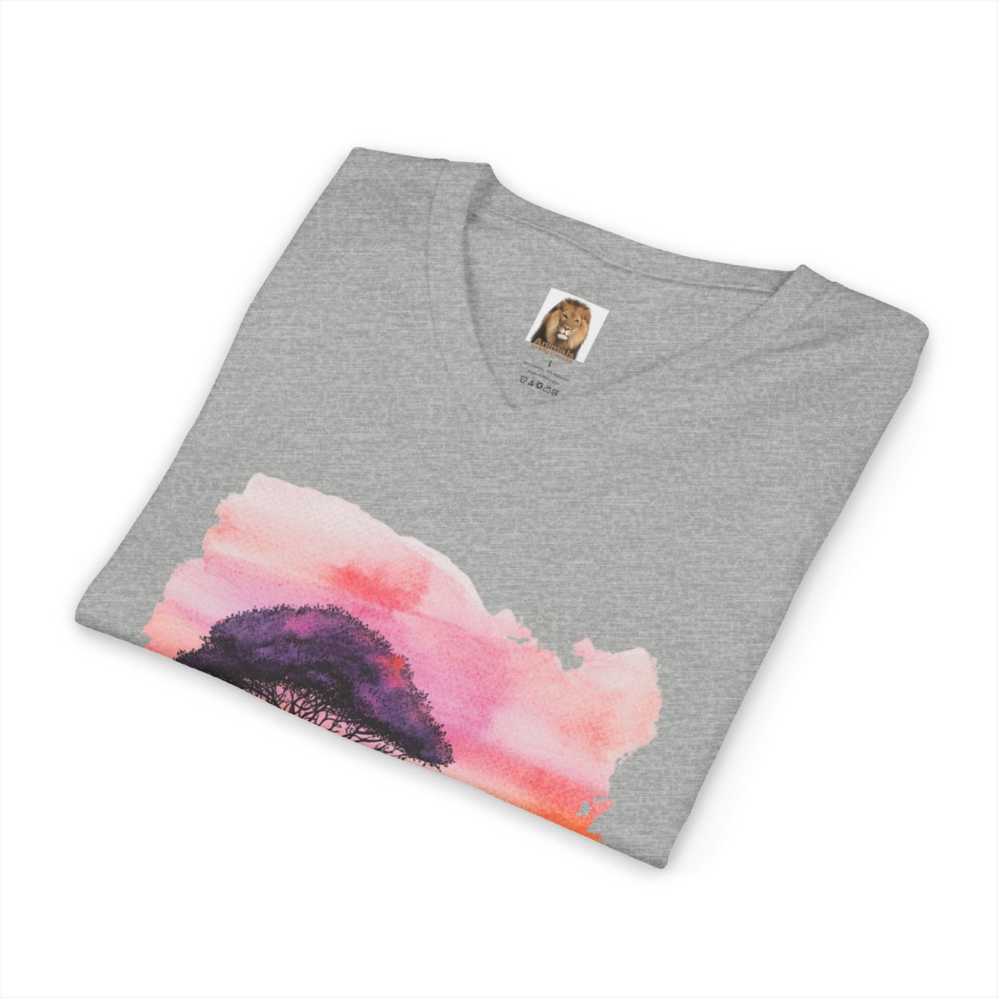 Women's Trio Big Cats Short Sleeve V-Neck Tee