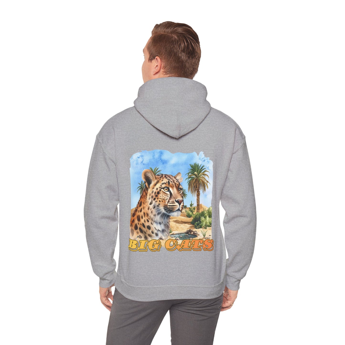 Men's Cheetah Big Cats Hooded Sweatshirt