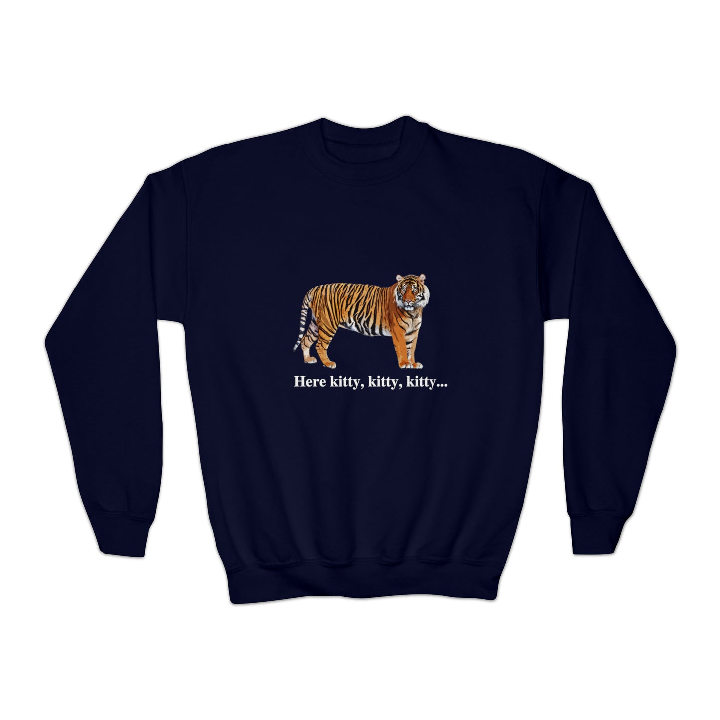 Youth Tiger Big Cats Crewneck Sweatshirt