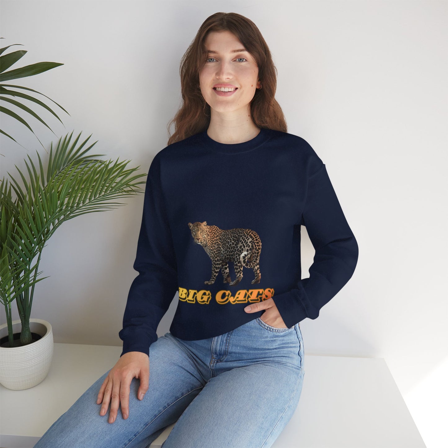 Unisex Leopard Big Cats Crewneck Sweatshirt