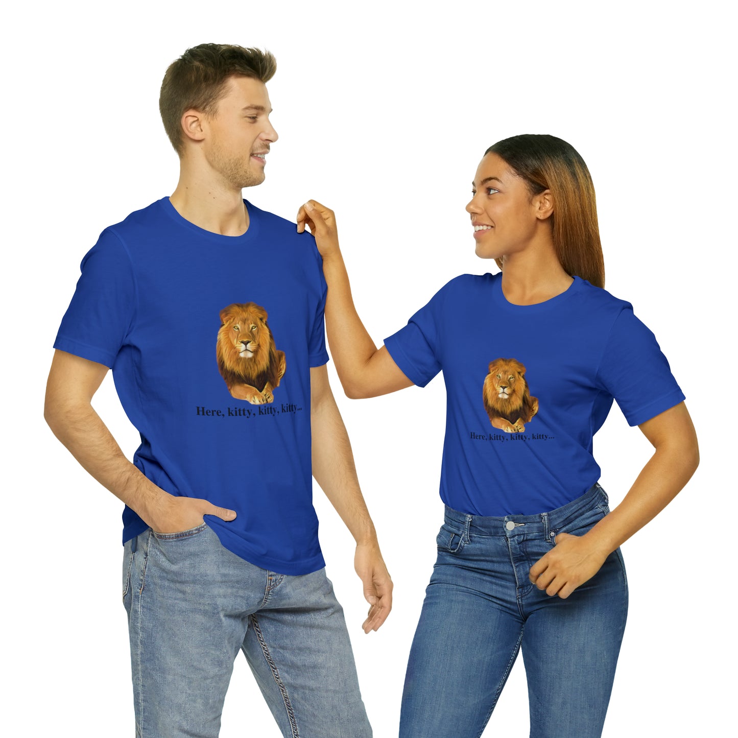 Unisex Lion Big Cats Short Sleeve Tee