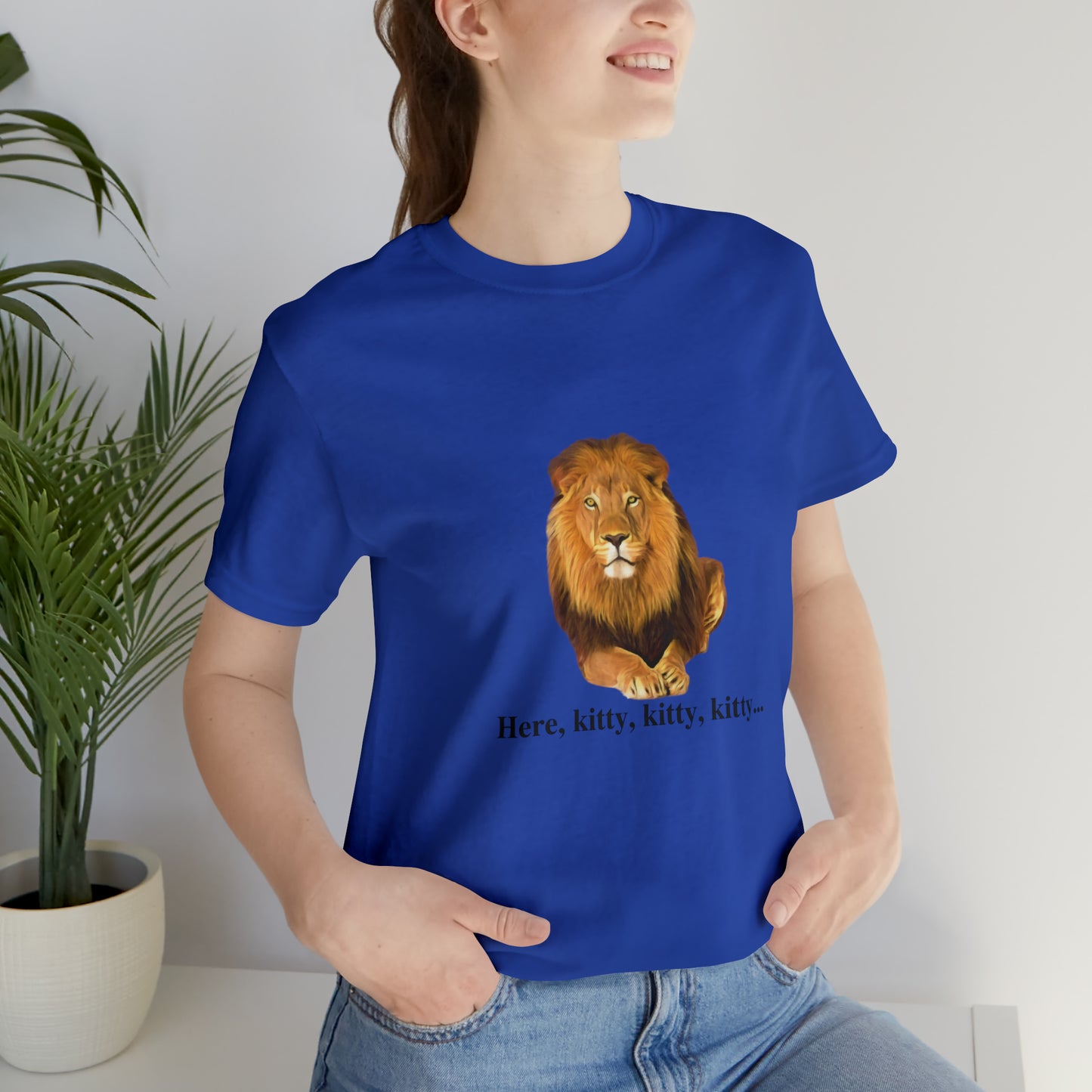 Unisex Lion Big Cats Short Sleeve Tee