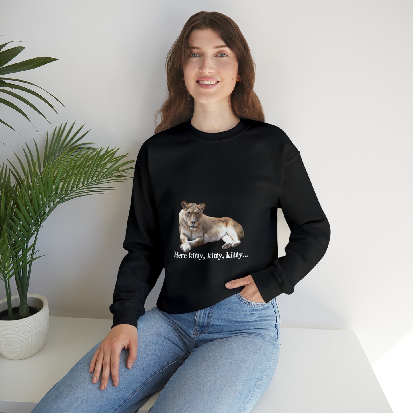 Unisex Lioness Big Cats Crewneck Sweatshirt