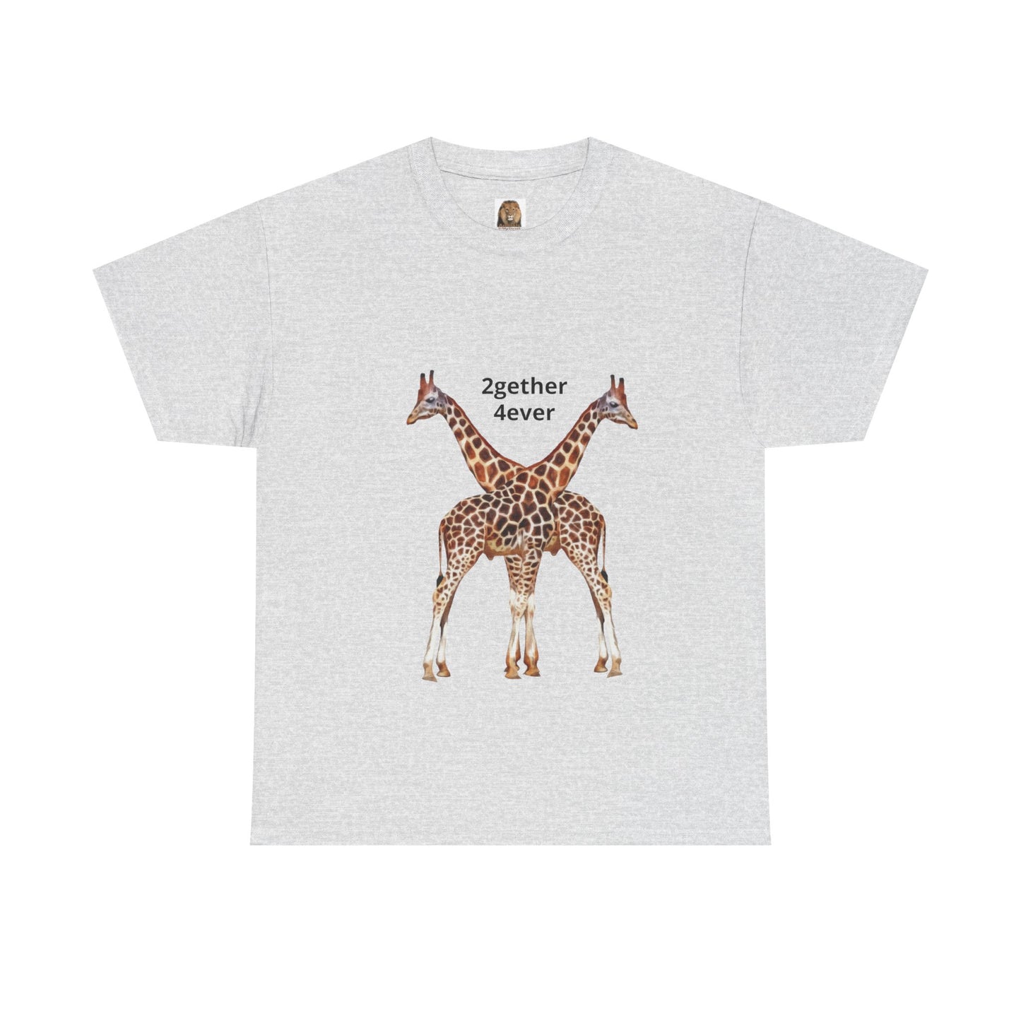 Giraffe Couple Unisex Crew Neck T-Shirt for Animal Lovers