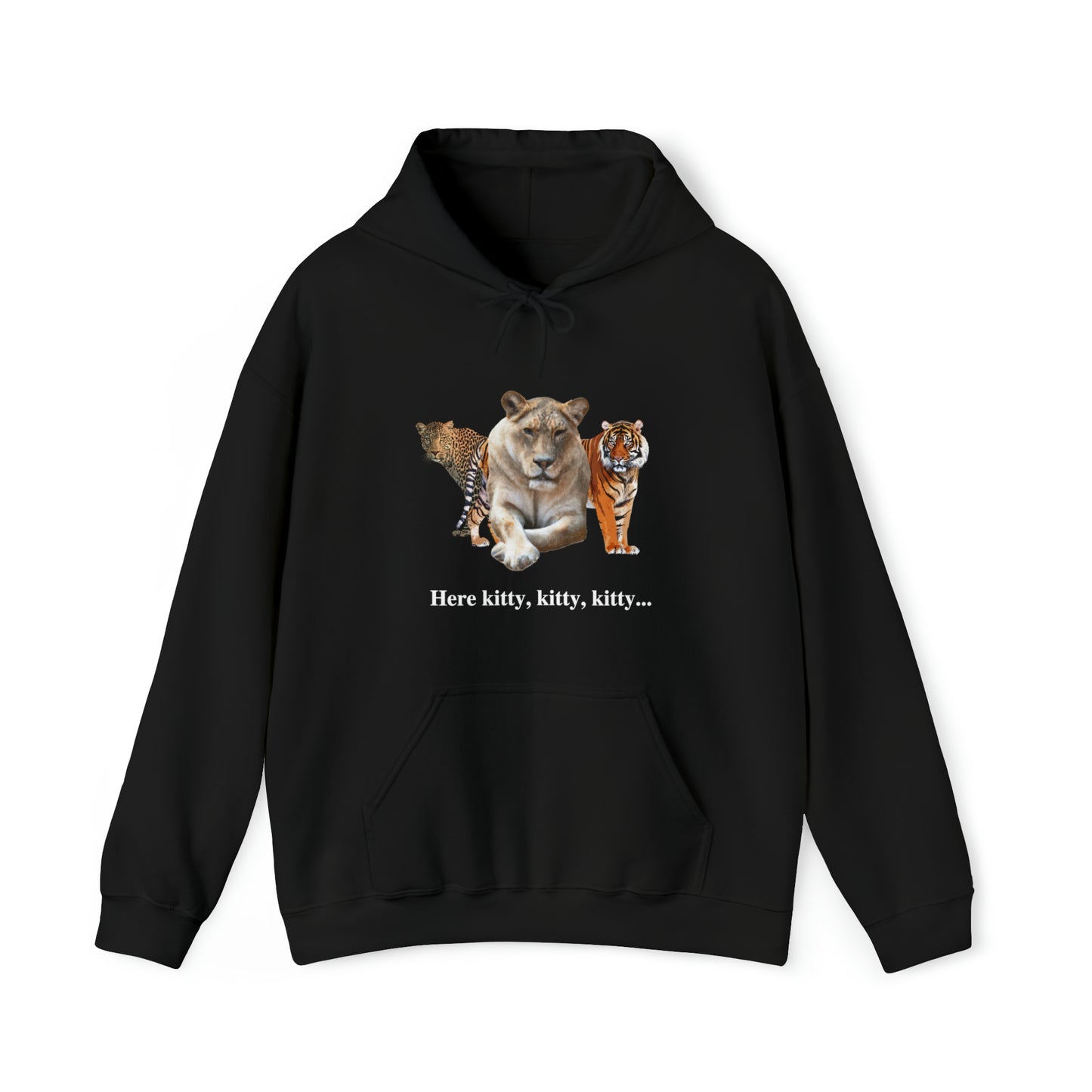 Unisex Big Cats Lioness Hooded Sweatshirt