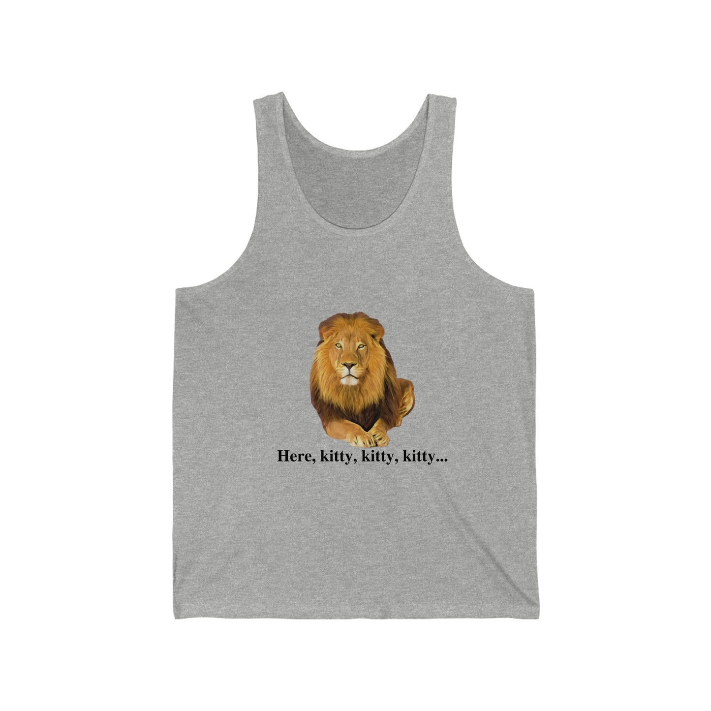 Unisex Lion Big Cats Jersey Tank