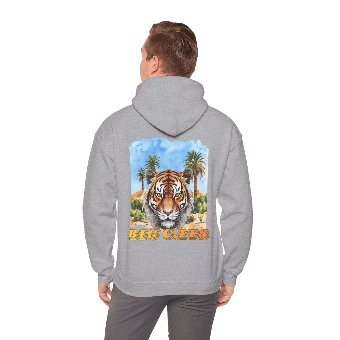 Men's Big Cats Tiger Hooded Sweatshirt
