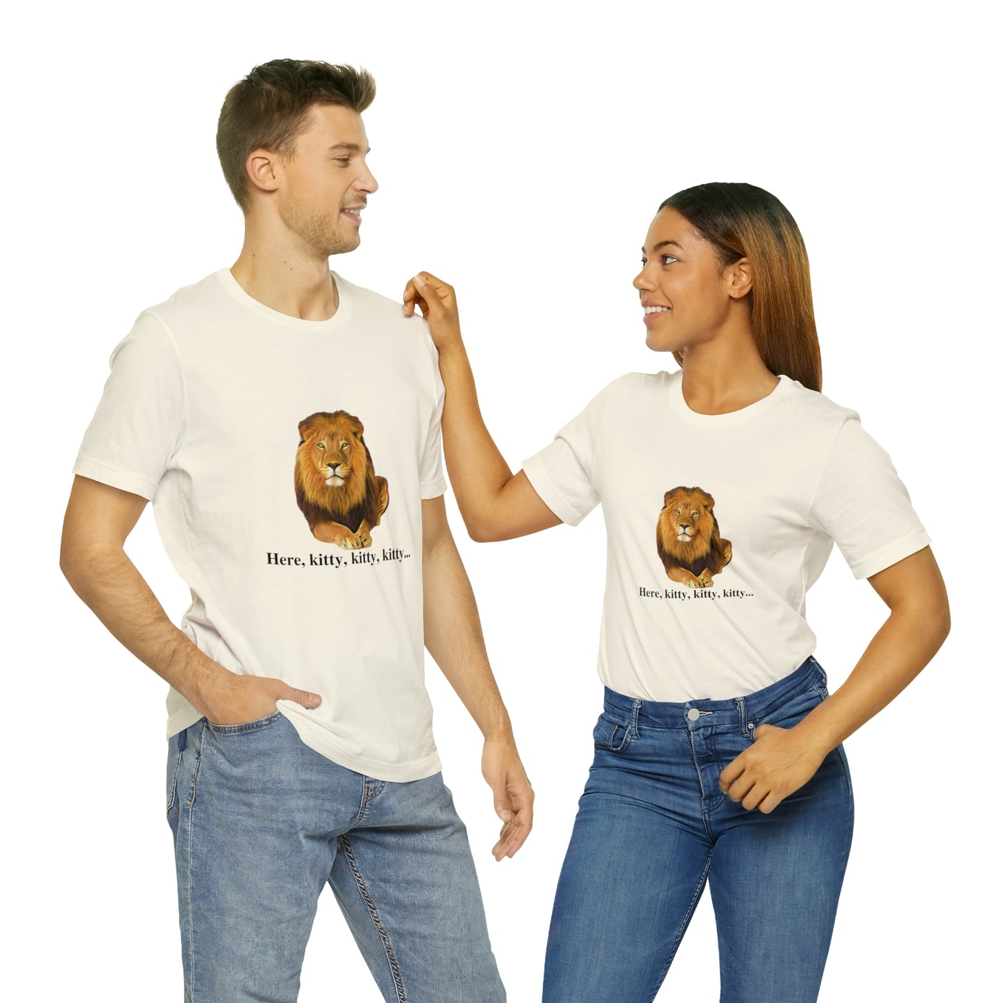 Unisex Lion Big Cats Short Sleeve Tee