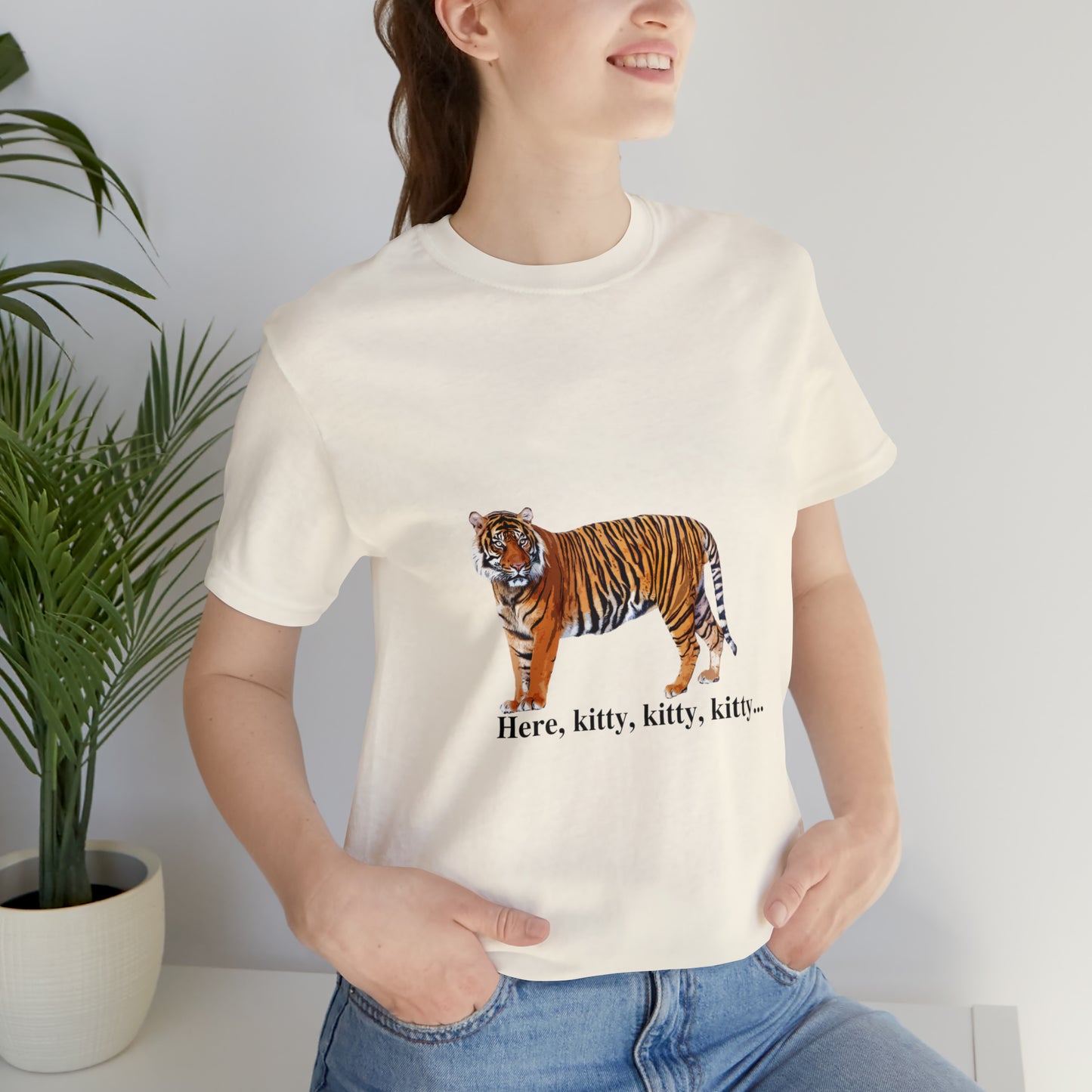 Unisex Tiger Big Cats Short Sleeve Tee