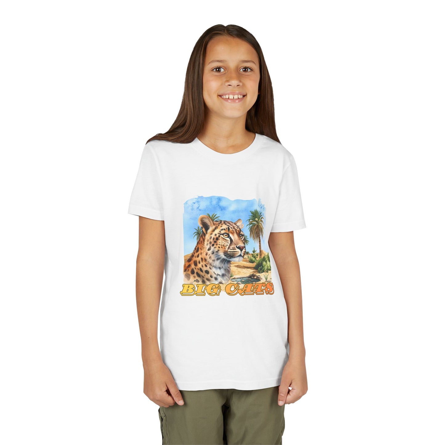Boys Cheetah Big Cats Graphic Tee Shirt