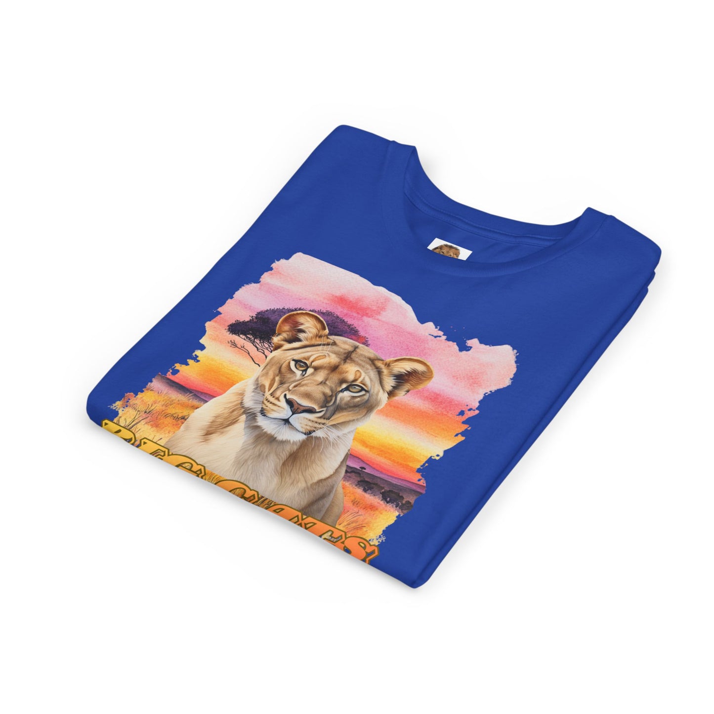 Girl's Lioness Big Cats Short Sleeve Tee