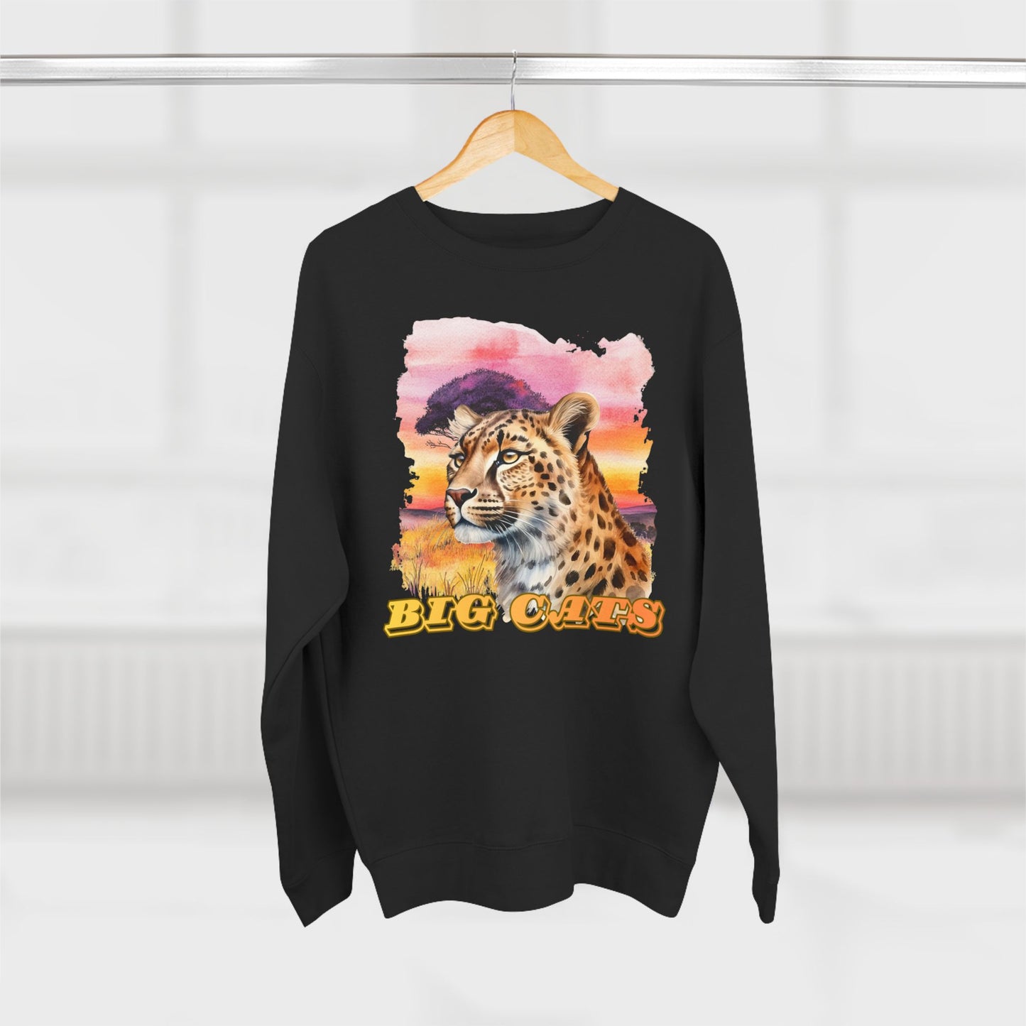Women's Big Cats Cheetah Premium Crewneck Sweatshirt