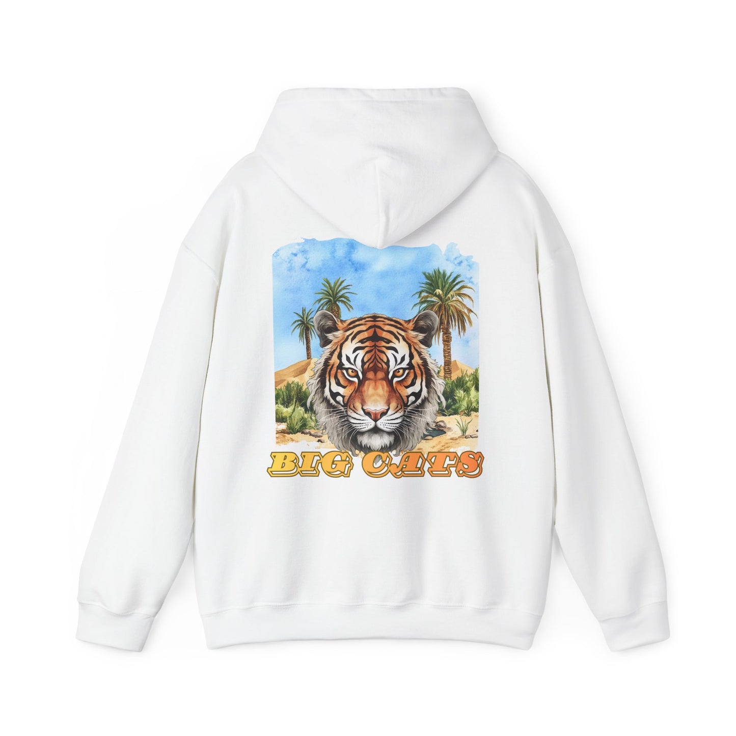 Mens Tiger "Big Cats" Pullover Hooded Sweatshirt