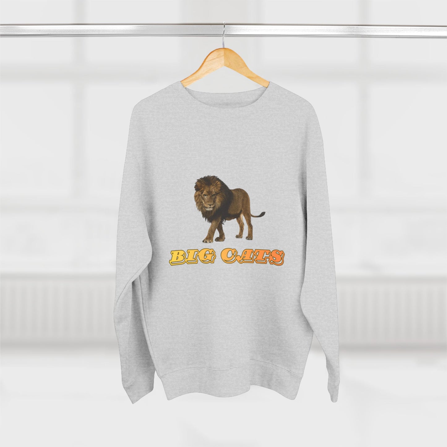 Unisex Premium Lion Big Cats Crewneck Sweatshirt